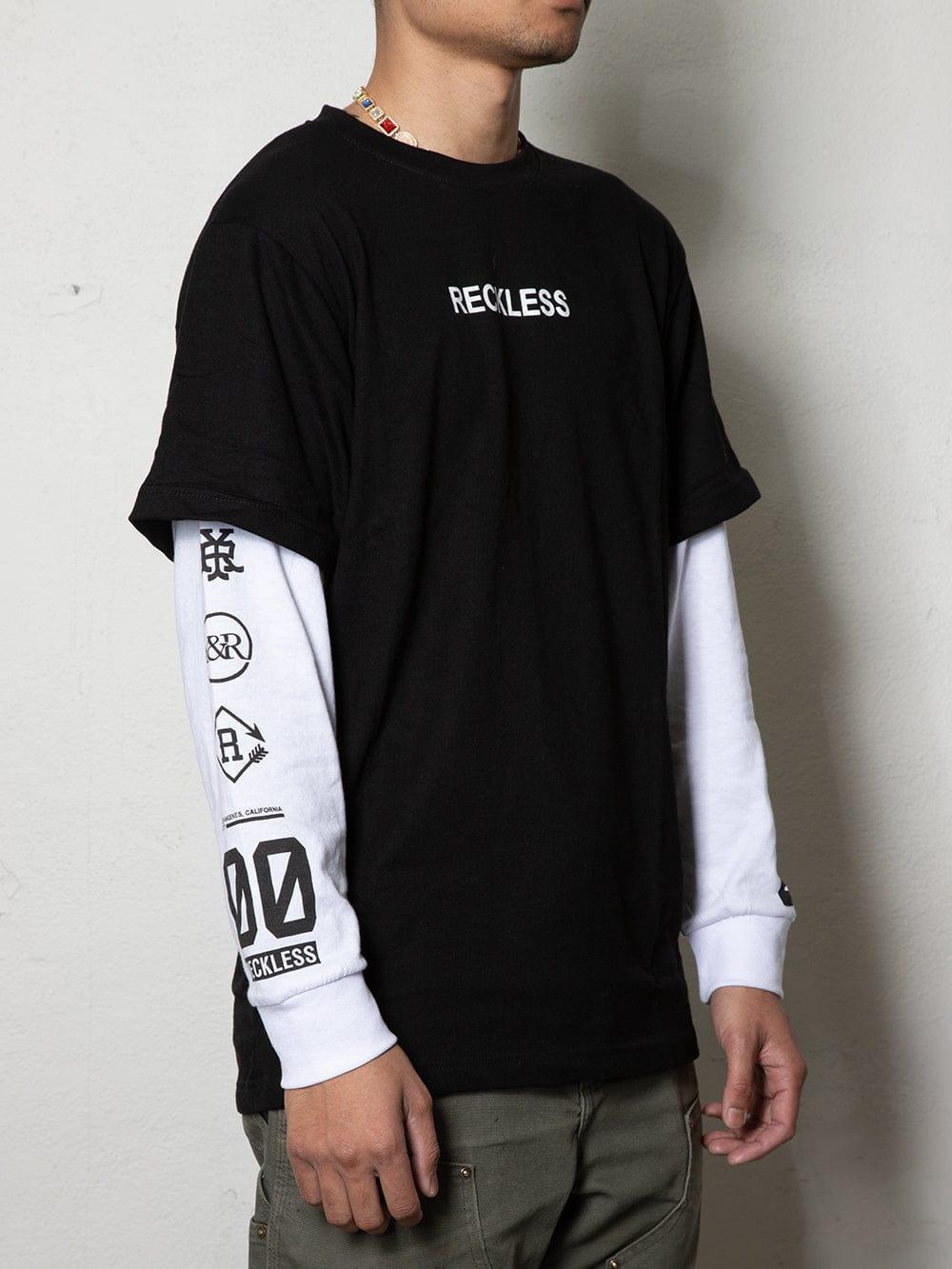 Reckless Double L/S Tee - Black Male Product Image