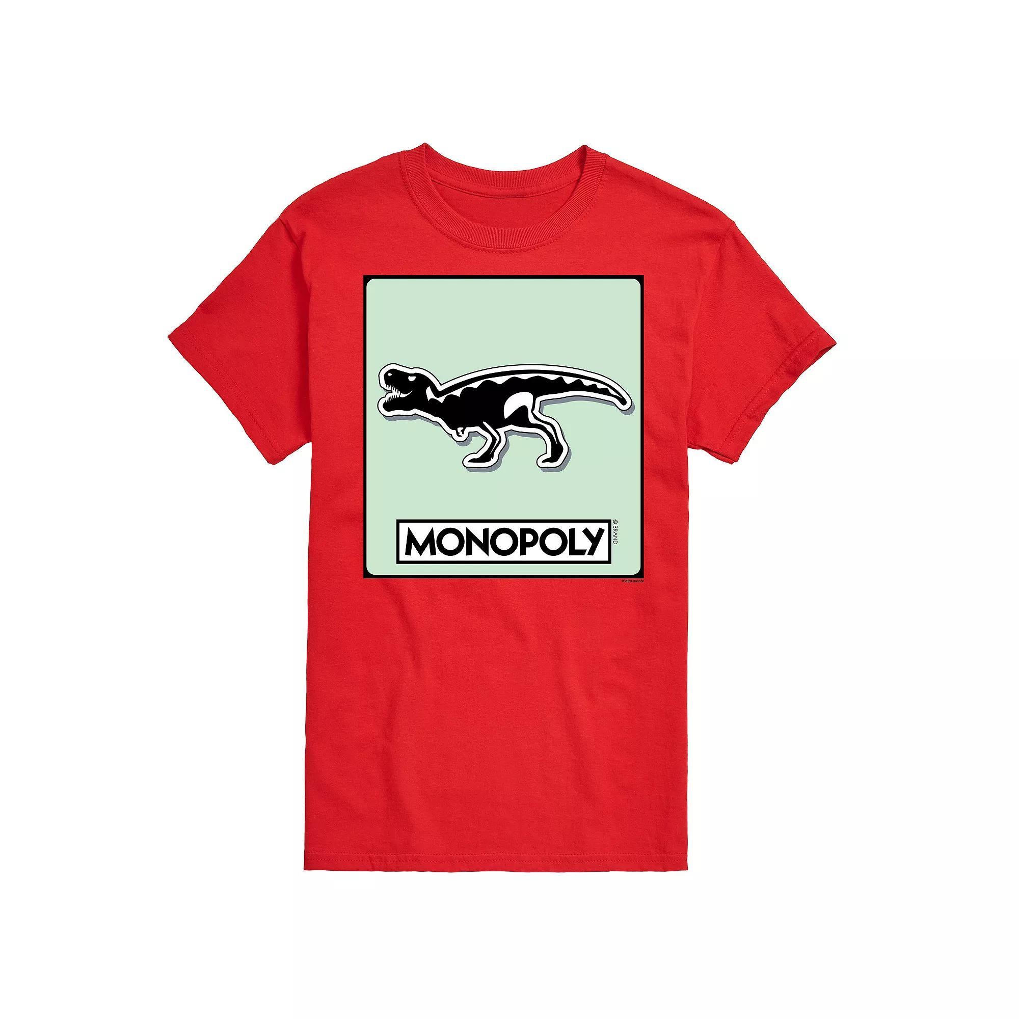 Big & Tall Monopoly T-Rex Game Token Graphic Tee, Men's, Size: 3XB, Red Product Image