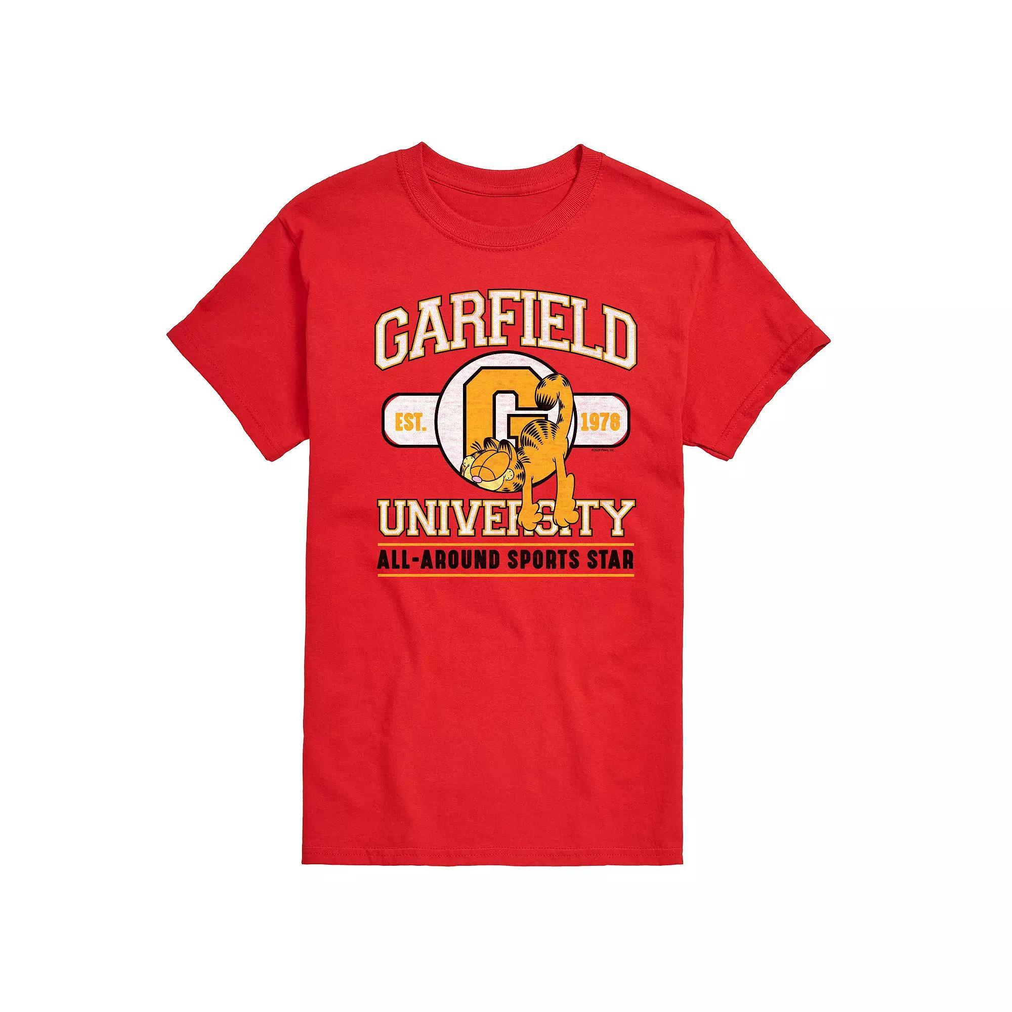 Men's Garfield University Sports Star Graphic Tee,  Product Image