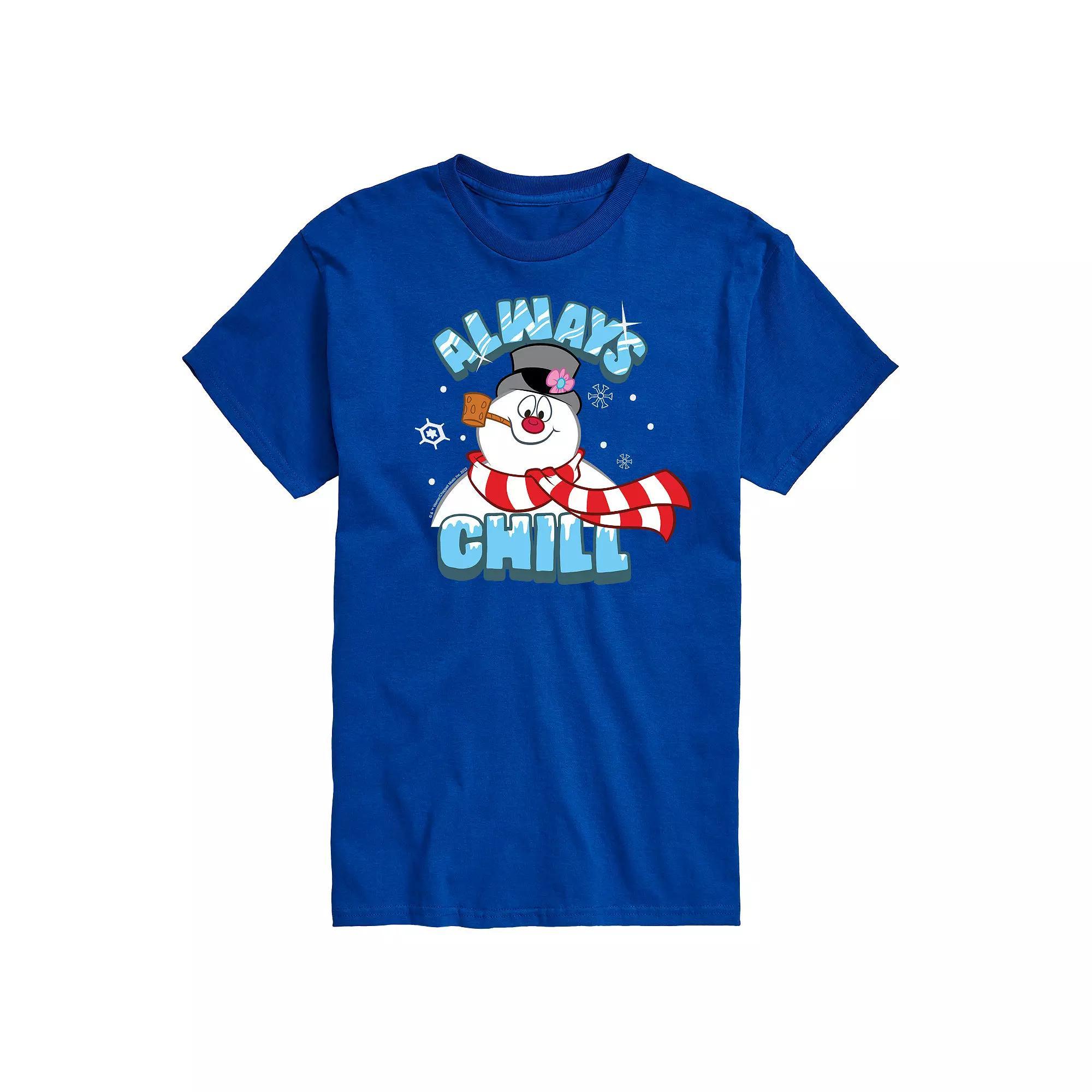 Big & Tall Frosty The Snowman Frosty Always Chill Graphic Tee, Men's, Size: 3XL Tall, Blue Product Image