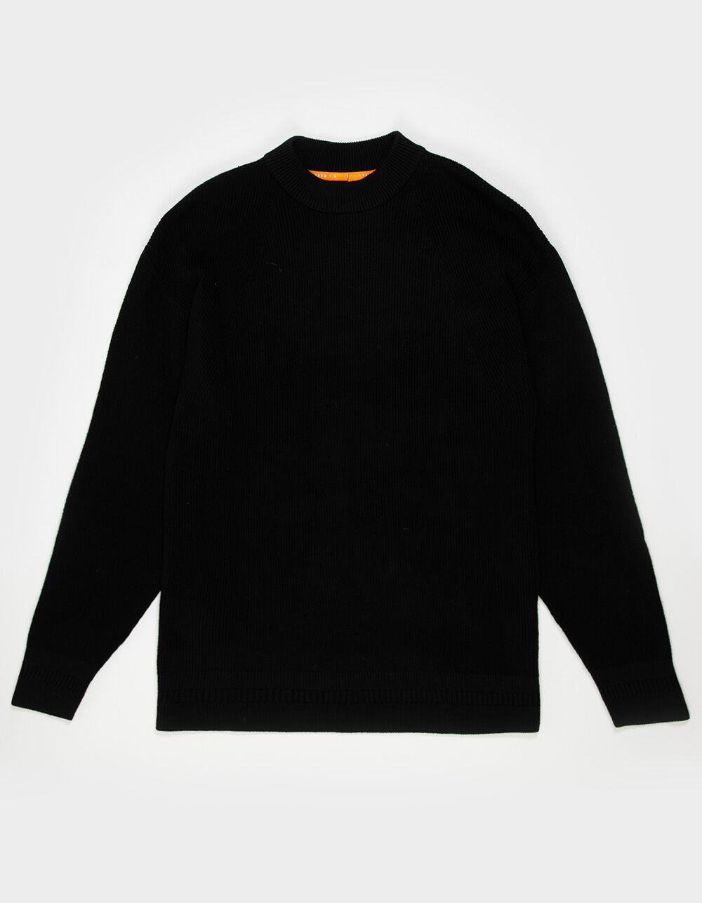 JACK & JONES Outdoor Mens Mock Neck Sweater - BLACK Product Image