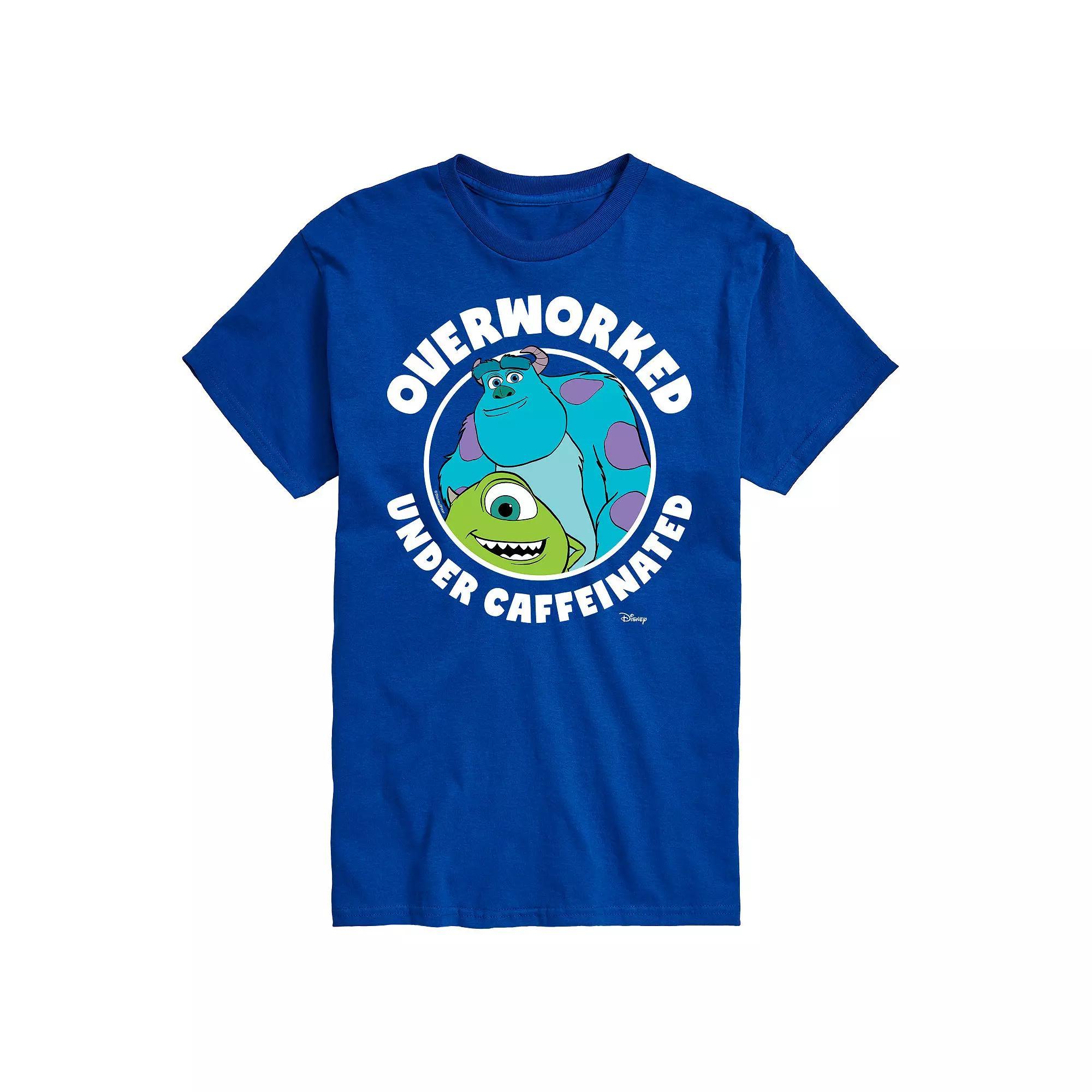 Disney / Pixar's Monsters At Work Men's Overworked Graphic Tee,  Product Image