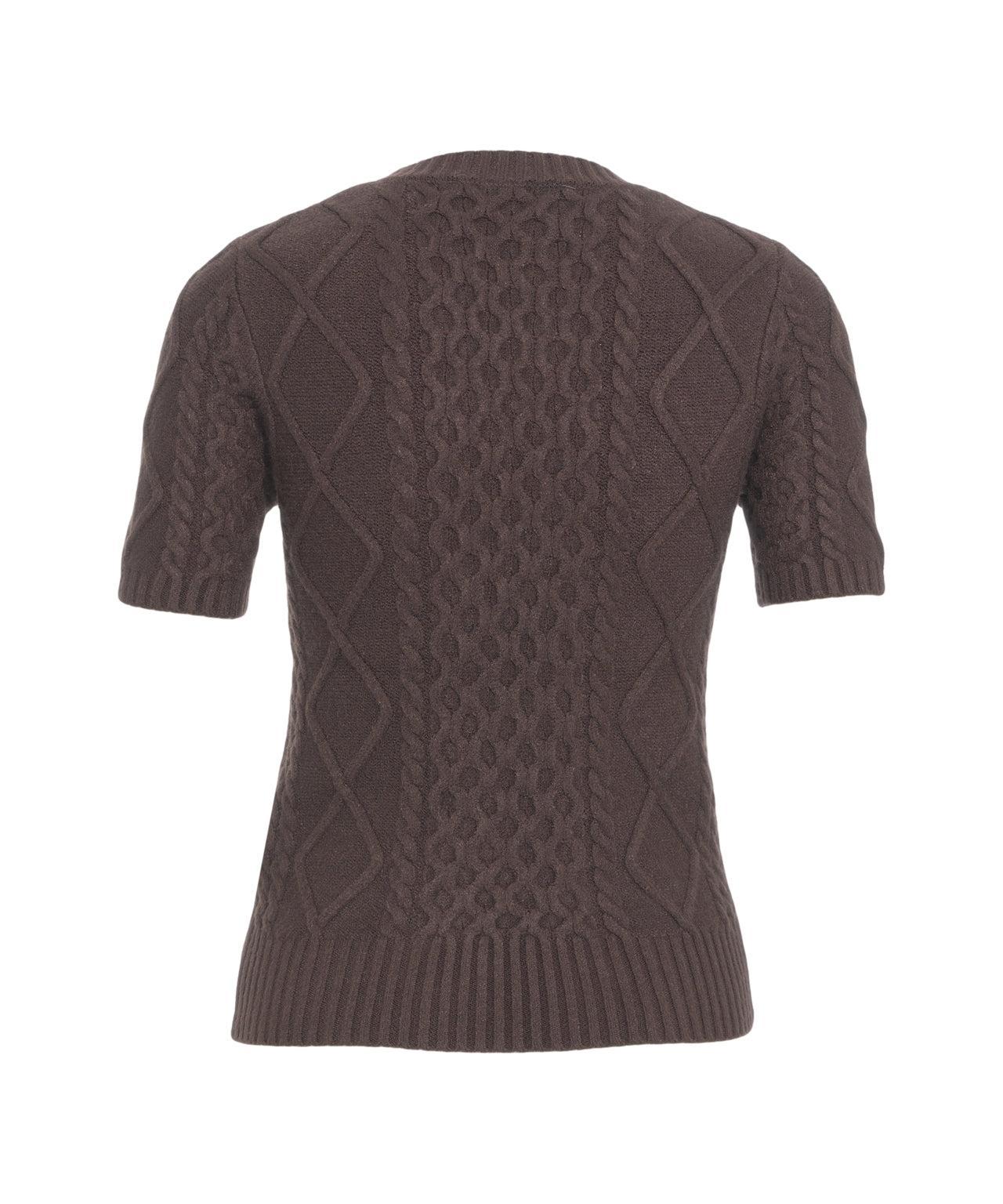 Short sleeved knit sweater Product Image