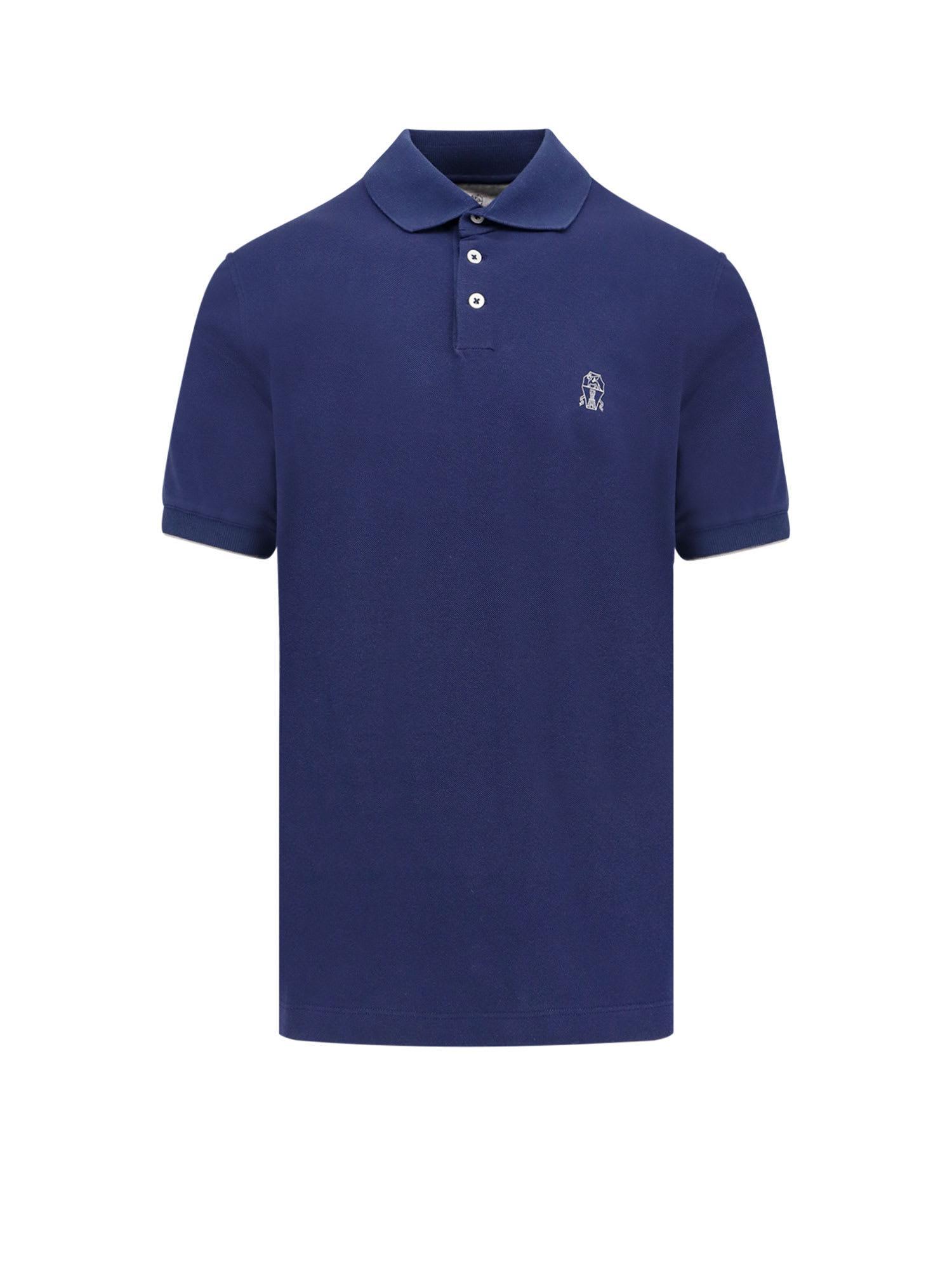 BRUNELLO CUCINELLI Polo In Blue Product Image