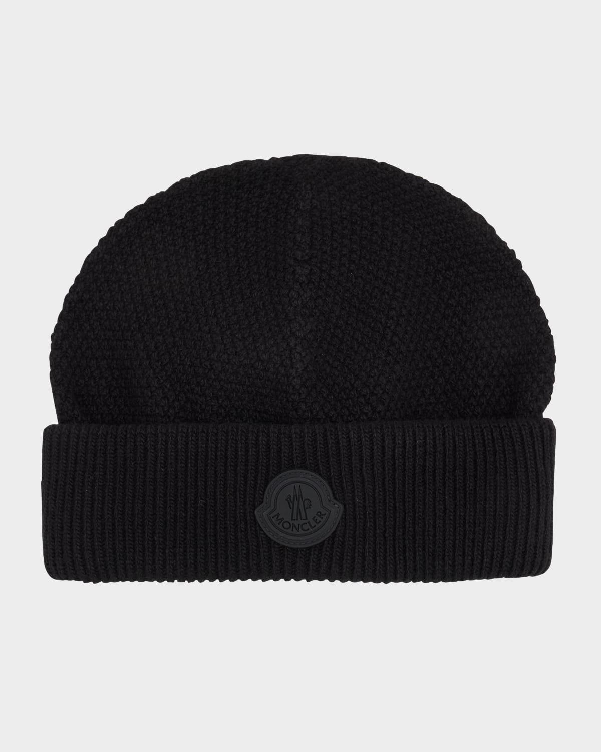 Mens Tonal Wool Logo Beanie Product Image