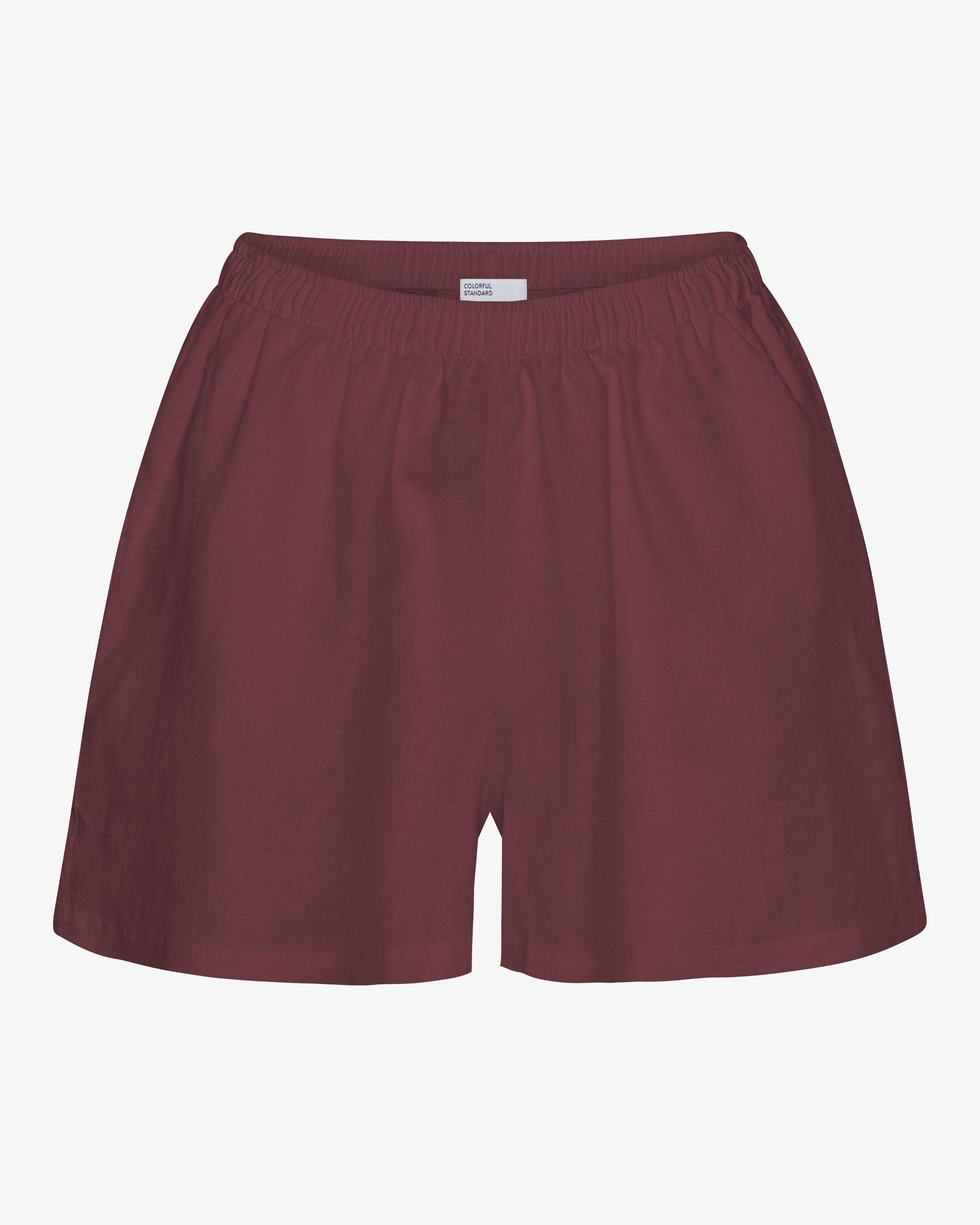 Linen Shorts - Petrol Blue Product Image