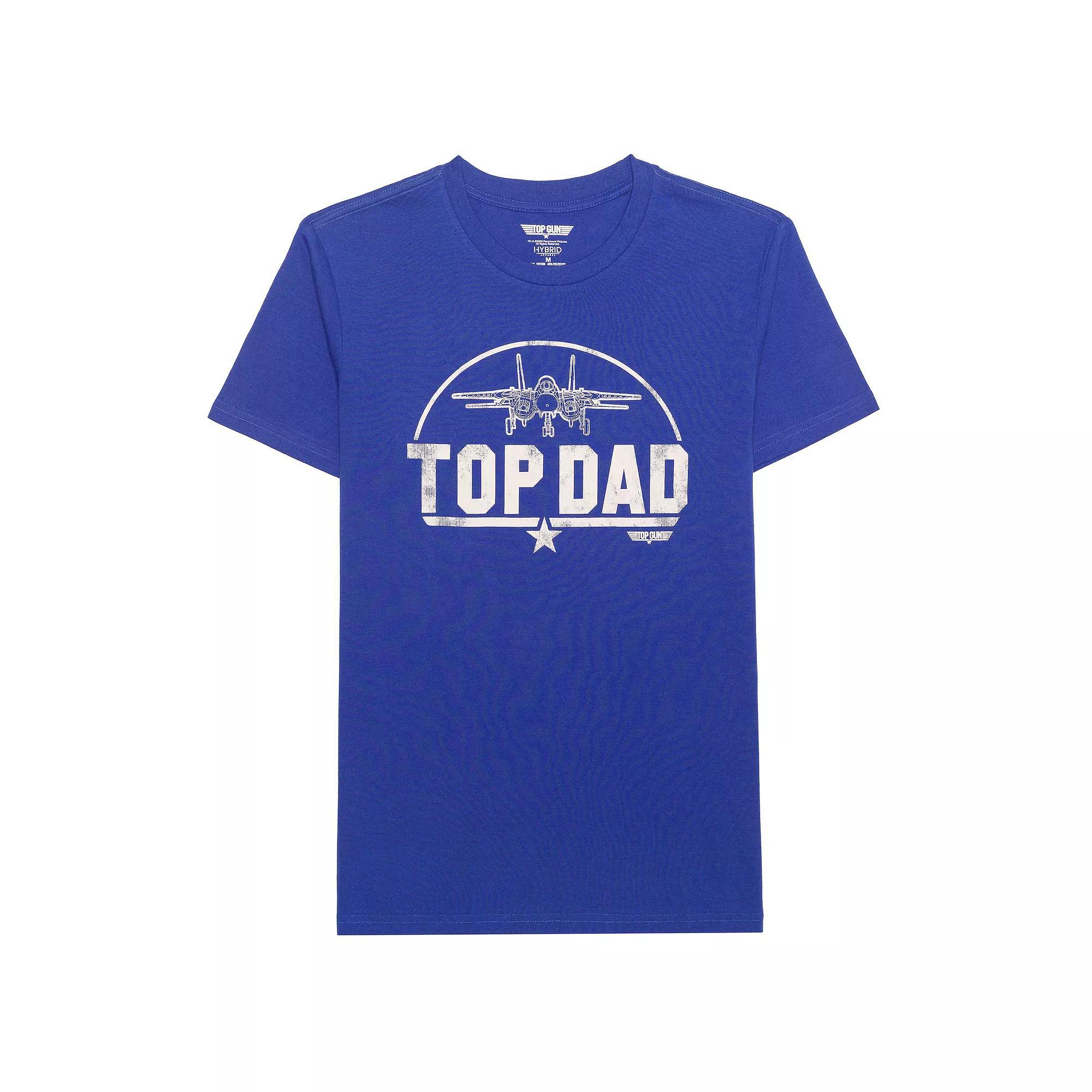 Men's Top Dad Graphic Tee, Size: Large, Blue Product Image