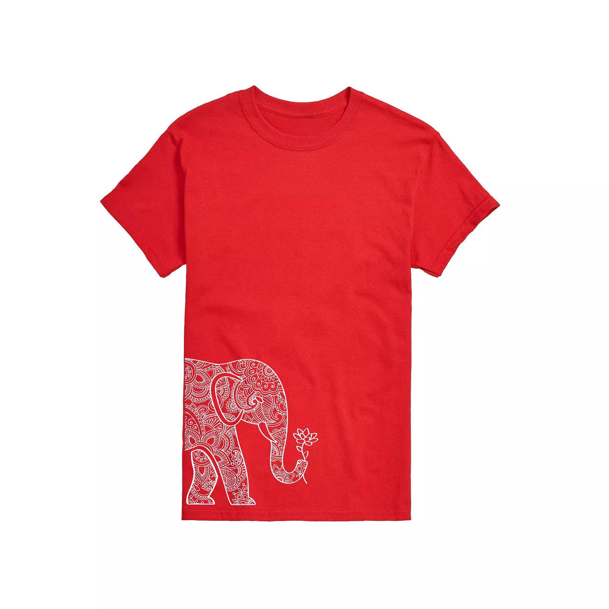 Big & Tall Elephant Lotus Tee, Men's,  Product Image