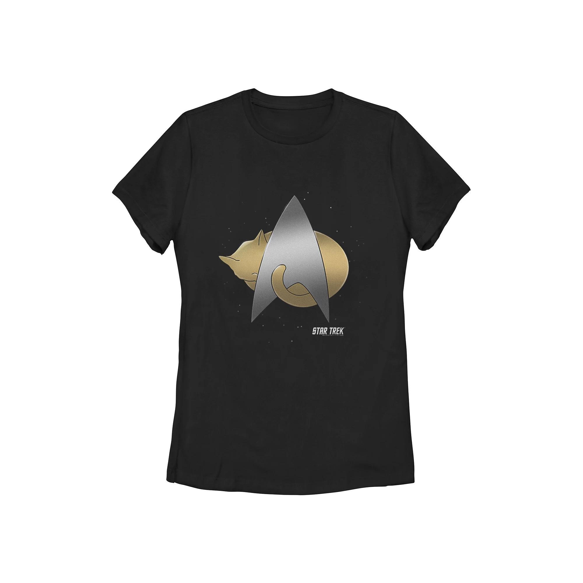 Juniors' Star Trek: The Next Generation Cat Graphic Tee, Girl's,  Product Image