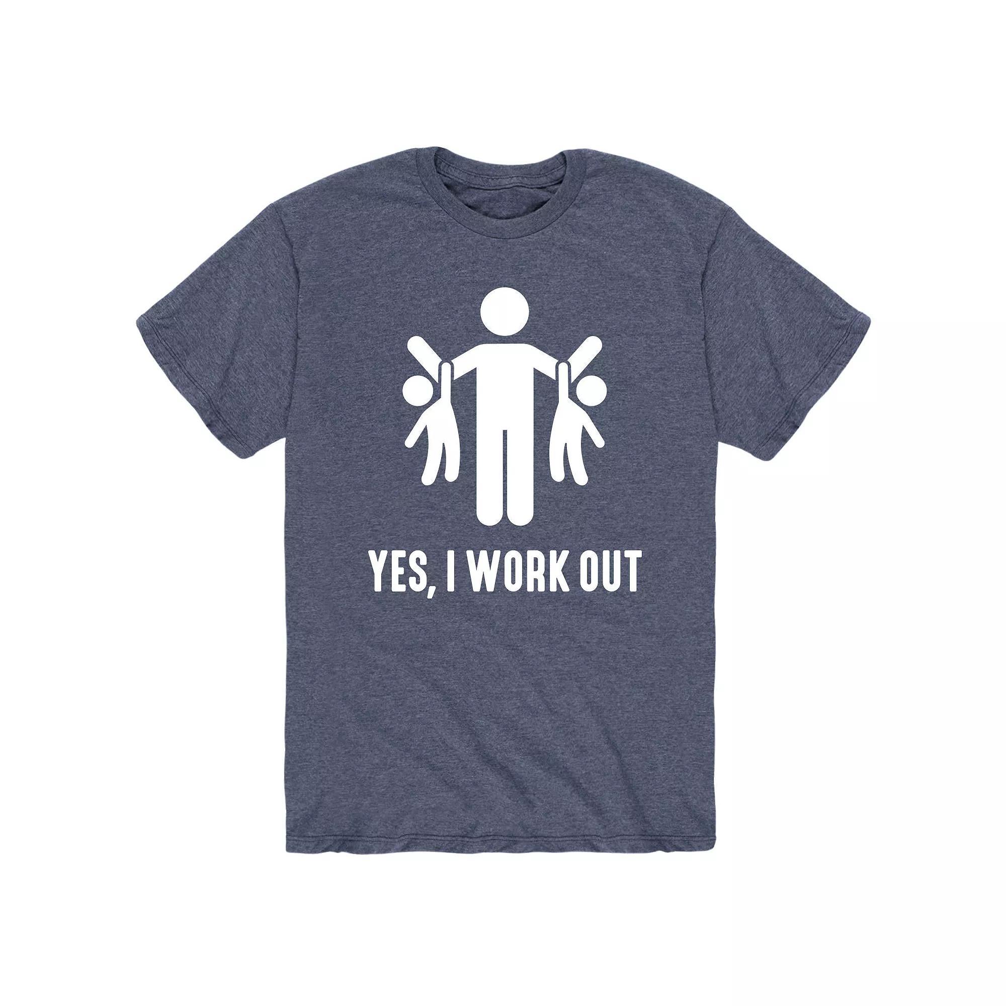 Men's Yes I Work Out Tee,  Product Image