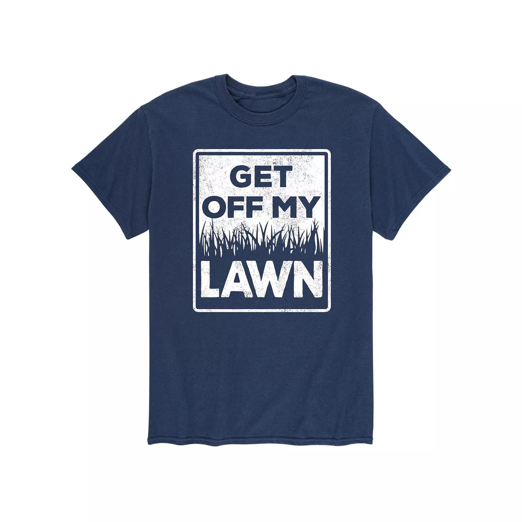 Men's Get Off My Lawn Tee, Size: XL, Blue Product Image