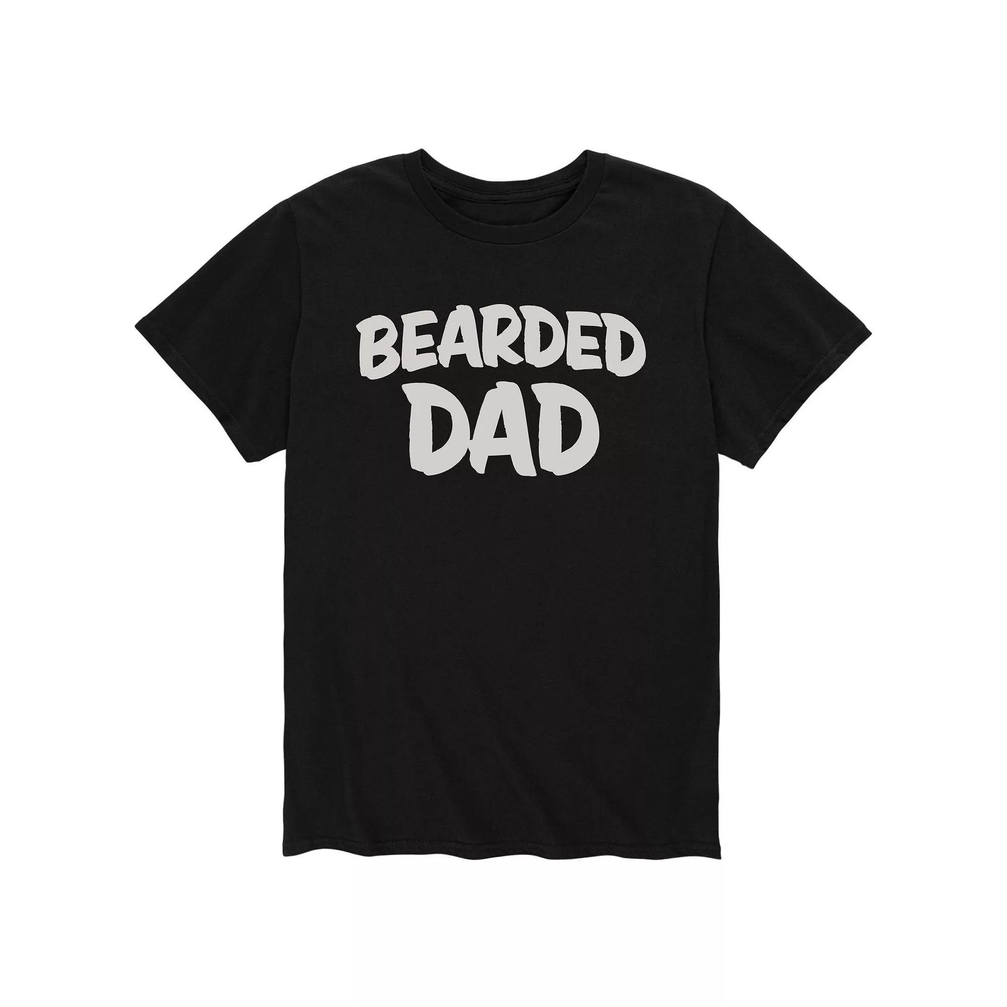 Men's Bearded Dad Tee, Size: Medium, Black Product Image