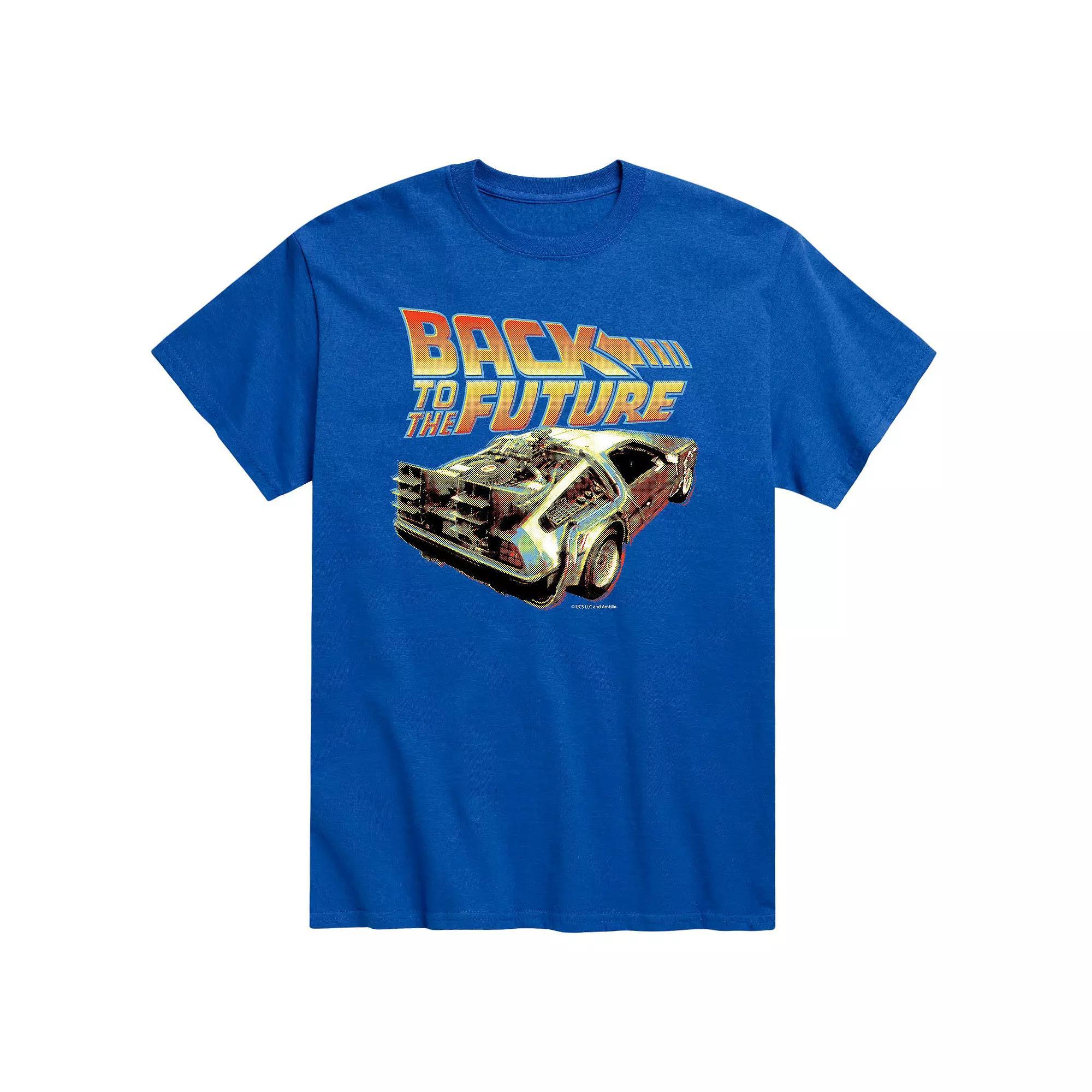 Big & Tall Back to the Future Delorean Closeup Graphic Tee, Men's,  Product Image