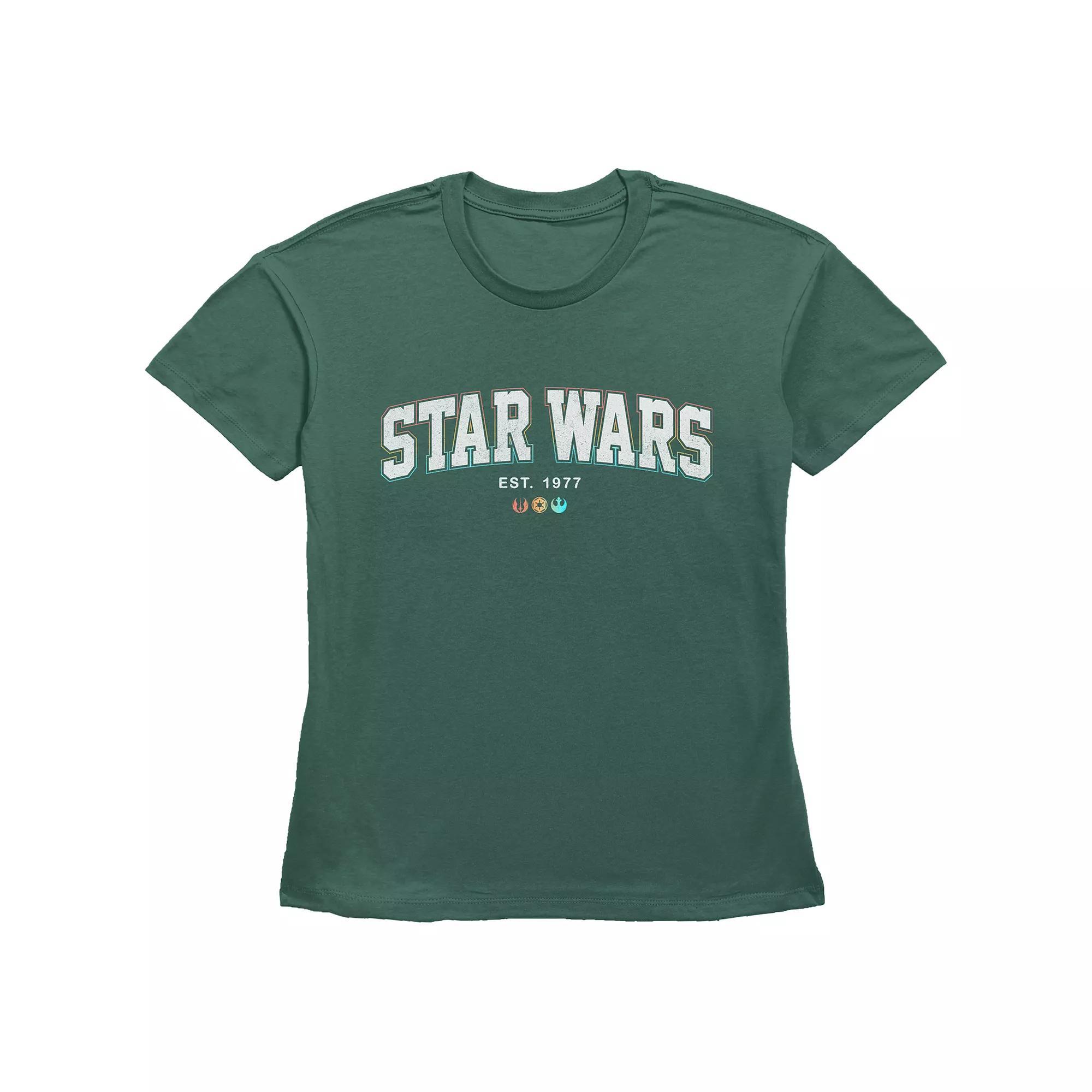Women's Star Wars Est. 1977 Basic Fit Graphic Tee, Girl's,  Product Image
