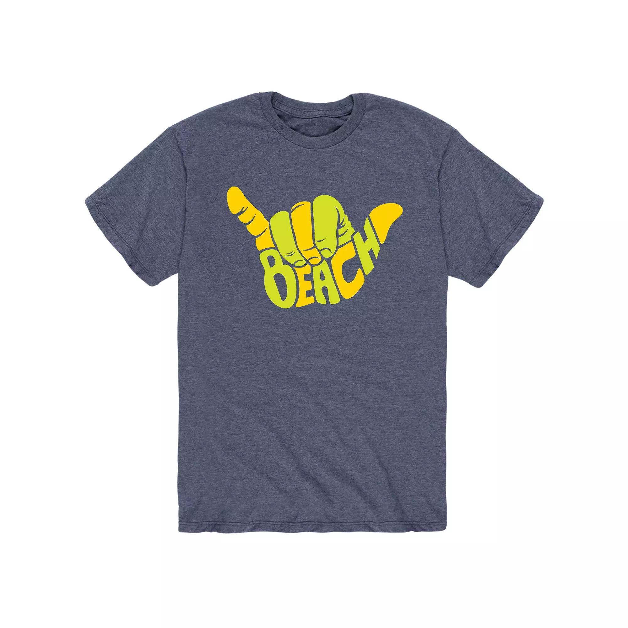 Men's Beach Aloha Hand Gesture Tee,  Product Image