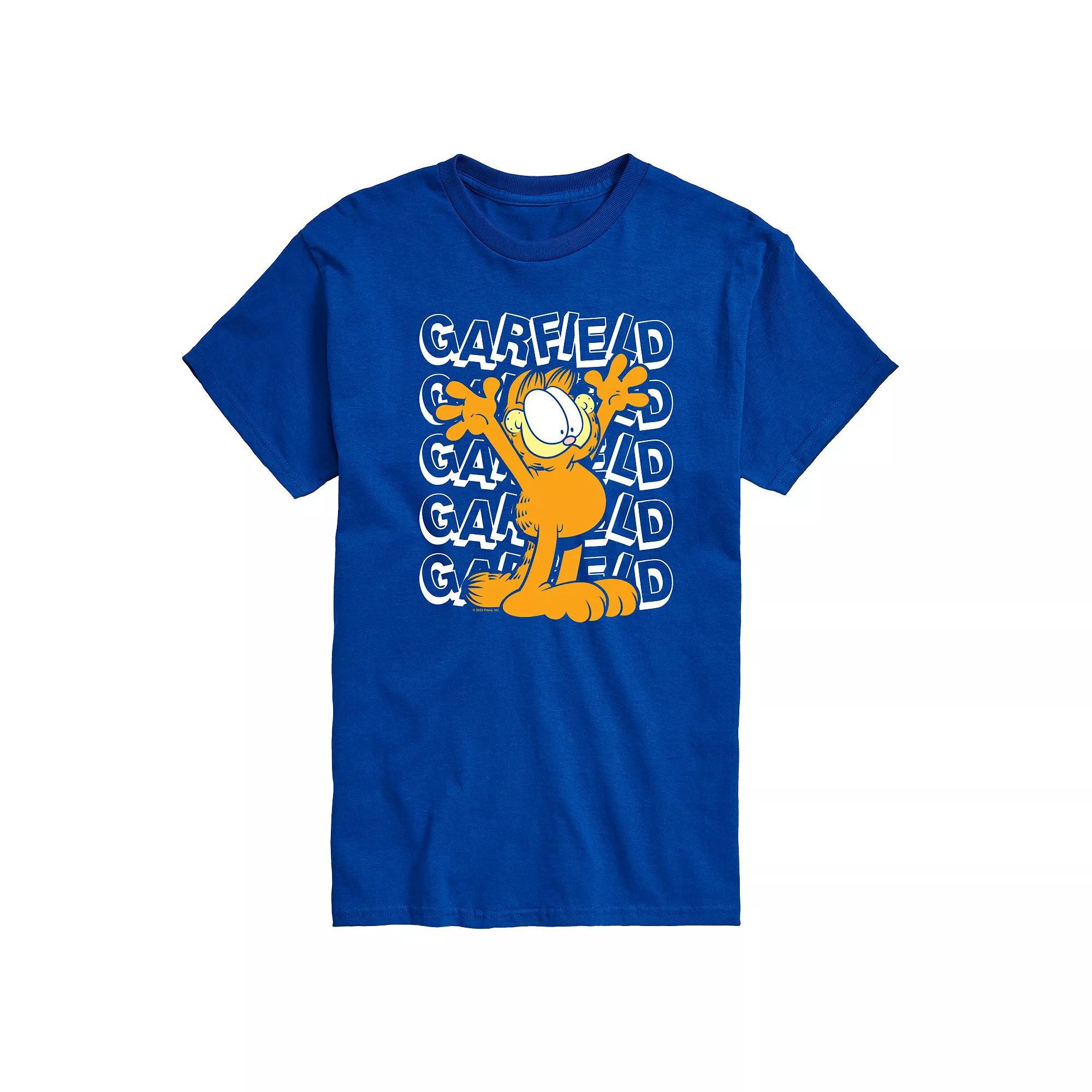 Men's Garfield Repeated Graphic Tee,  Product Image