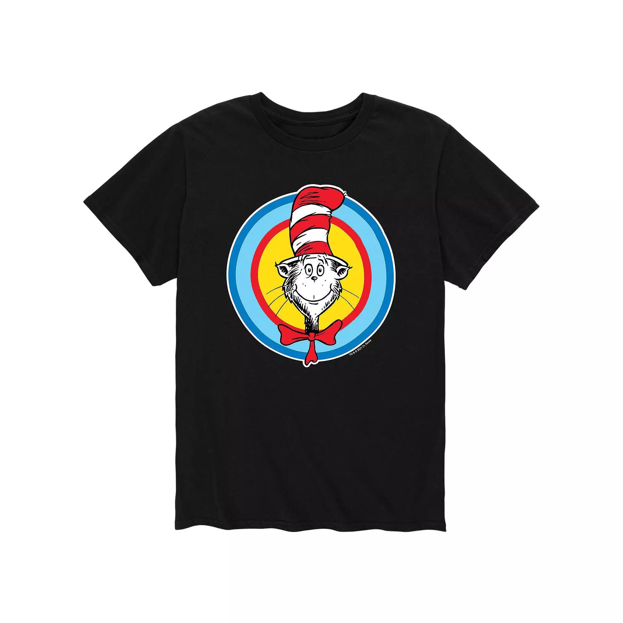 Men's Dr. Seuss Cat In Hat Tee, Size: XL, Black Product Image