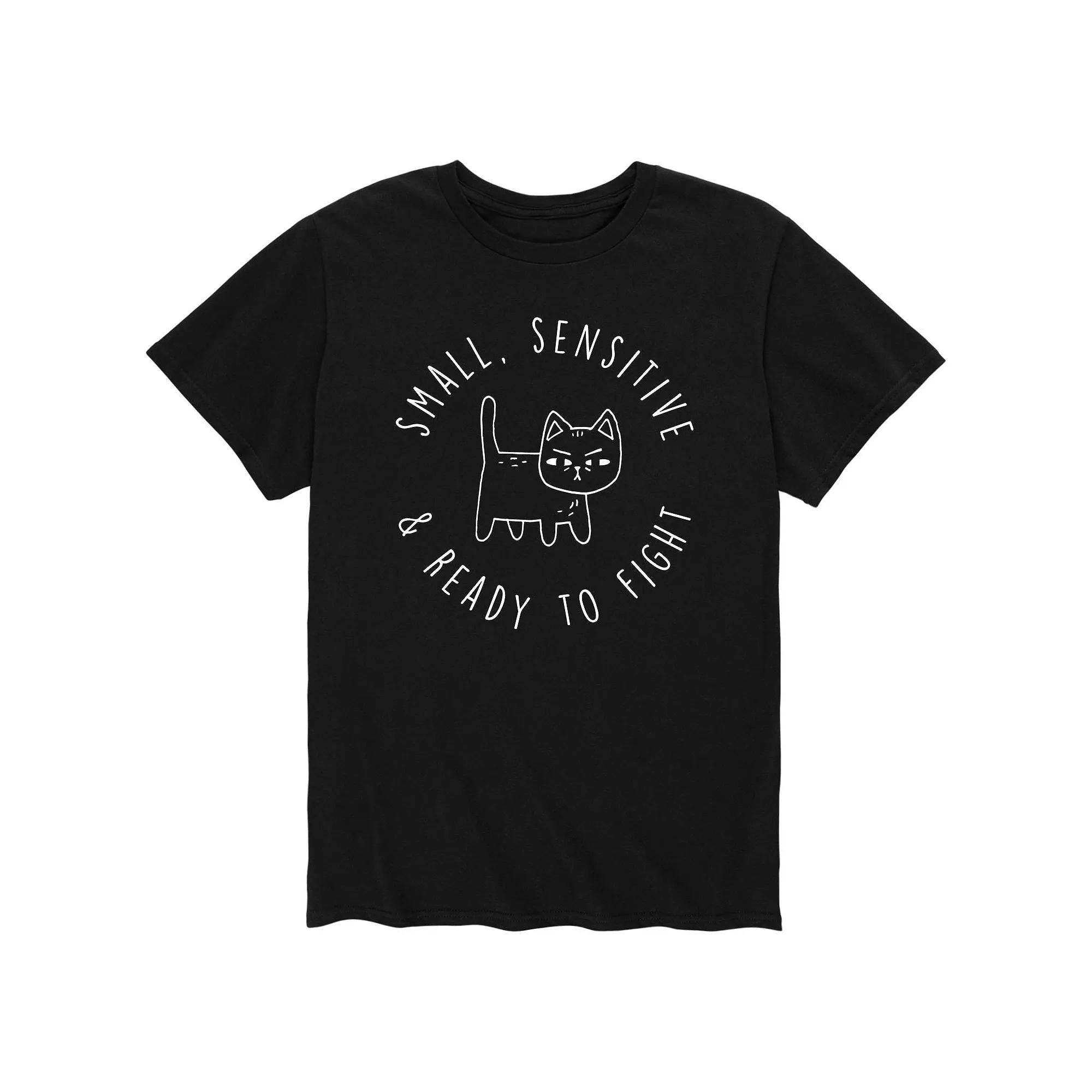 Men's Small Sensative And Ready Tee, Size: Large, Black Product Image