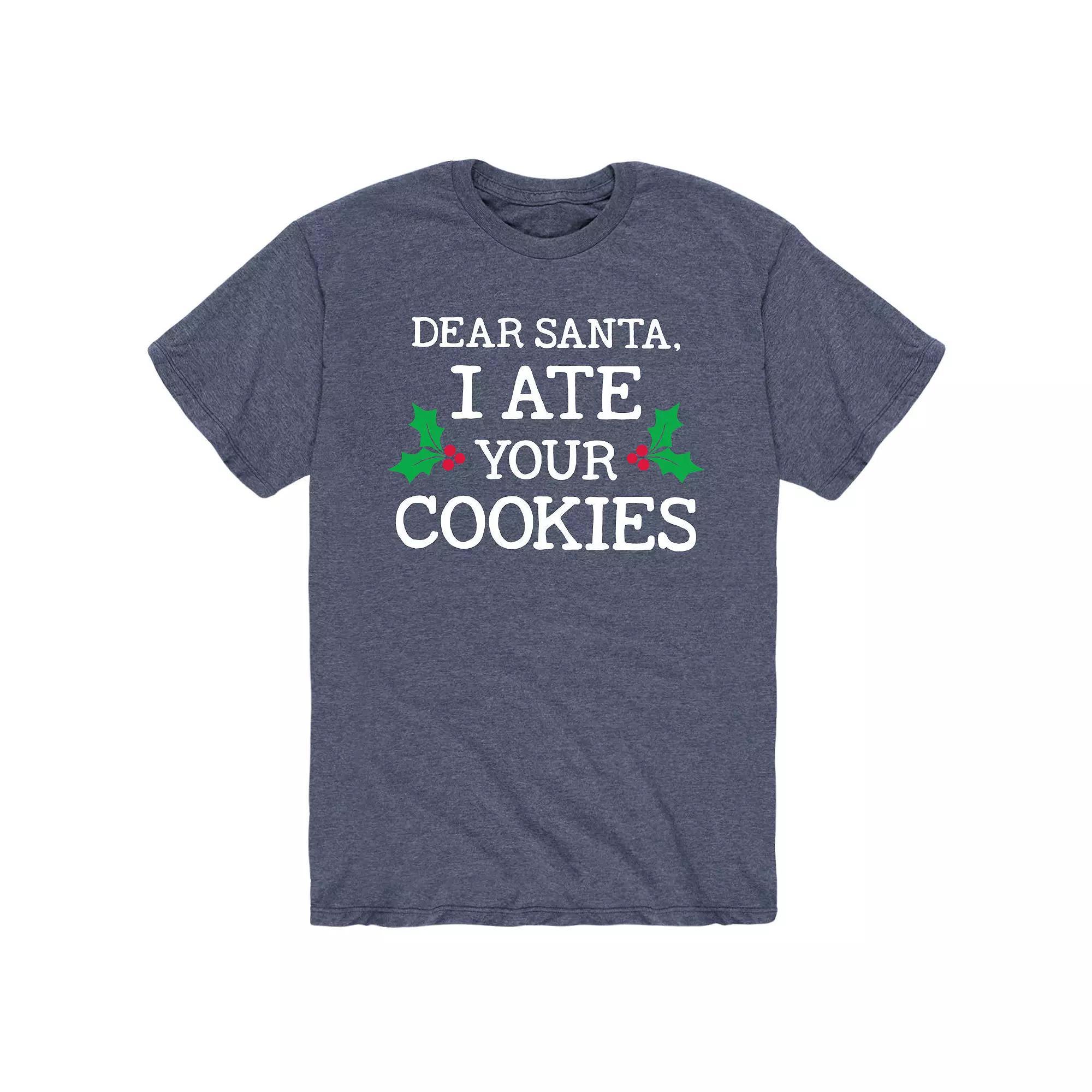 Men's Dear Santa I Ate Your Cookies Tee,  Product Image