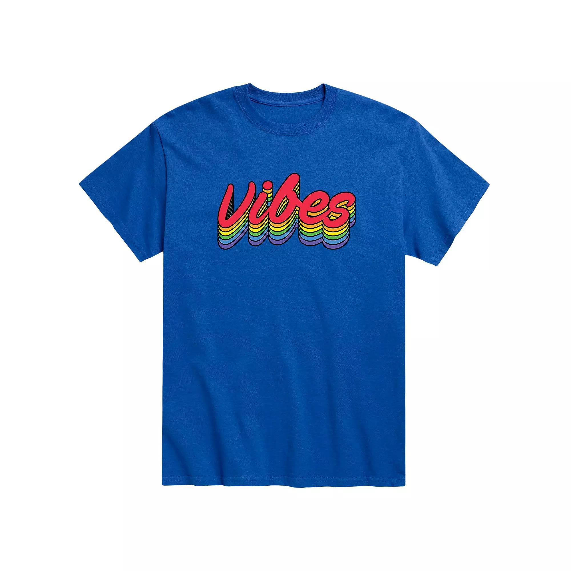 Men's Rainbow Vibes Graphic Tee,  Product Image
