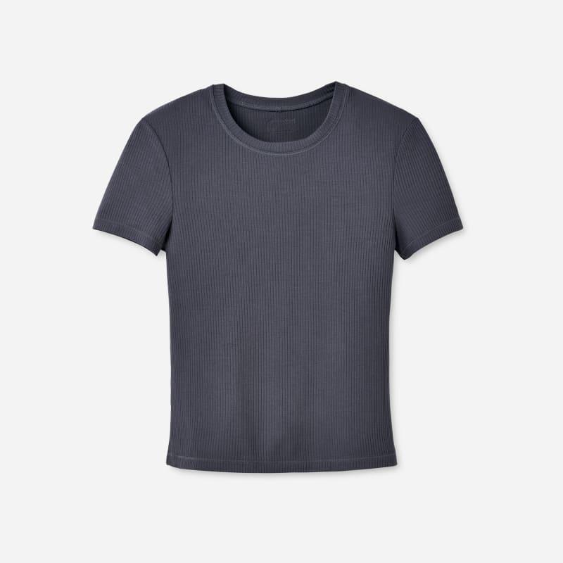 UGG Womens Miriam Baby Tee Rib LENZINGu2122 ECOVEROu2122 Viscose Blend Tops Product Image