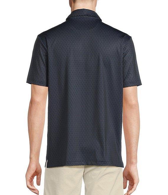 Cremieux Blue Label Performance Stretch Shark Print Short Sleeve Polo Shirt Product Image