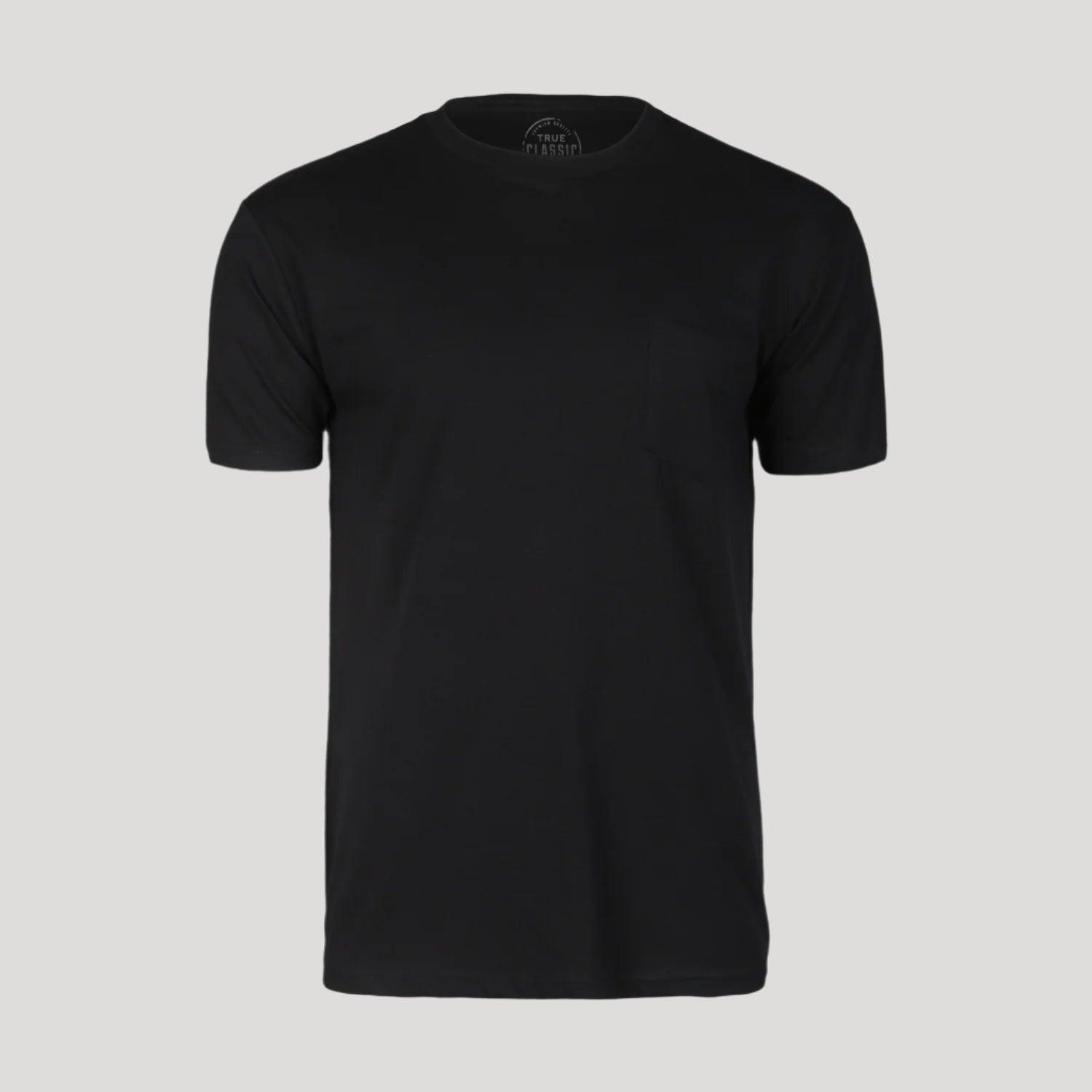 Black Pocket Crew Tee Product Image