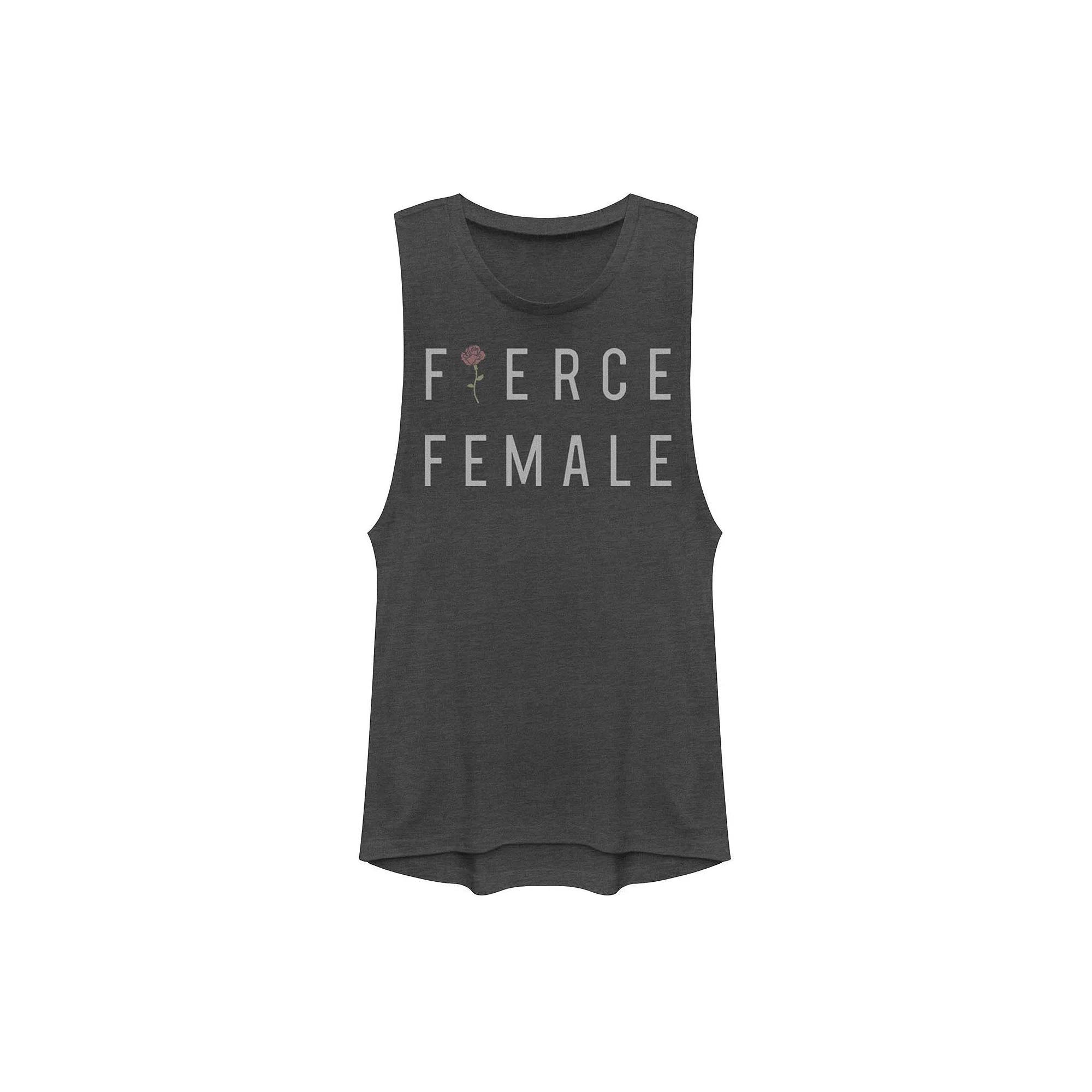 Disney's Minnie Mouse Distressed Framed Portrait Juniors' Muscle Tank Top, Girl's,  Product Image