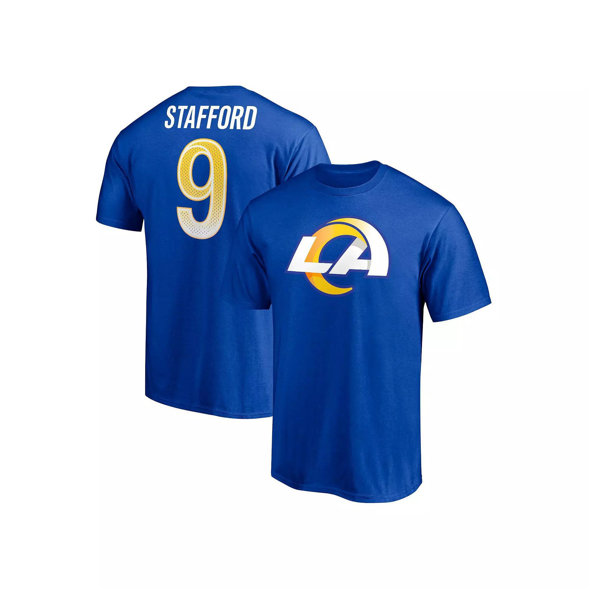 Men's Fanatics Branded Matthew Stafford Royal Los Angeles Rams Player Icon T-Shirt,  Product Image