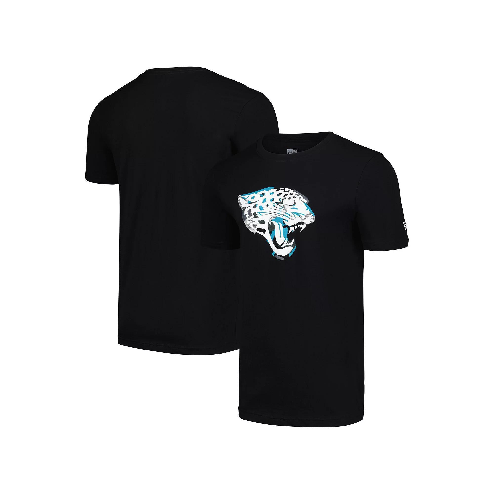 Men's New Era Black Jacksonville Jaguars Camo Logo T-Shirt, Size: Medium Product Image