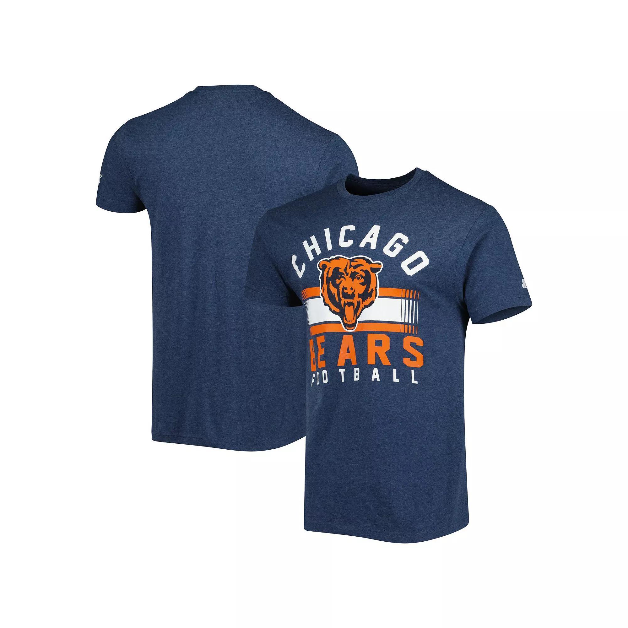 Men's Starter Navy Chicago Bears Prime Time T-Shirt, Size: 2XL, Blue Product Image