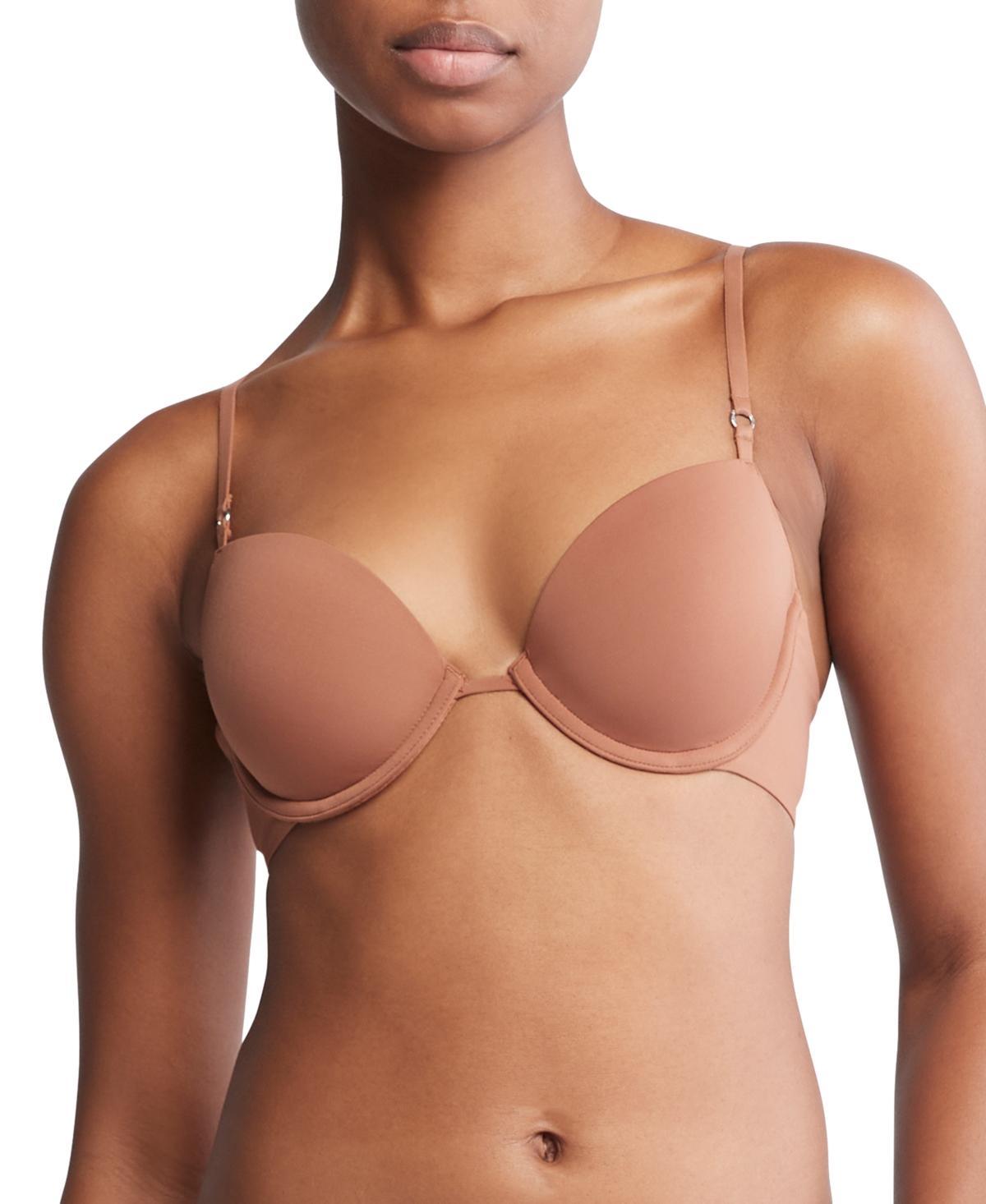 Calvin Klein Womens Calvin Klein Minimalist Micro Lightly Lined Demi Bra - Black - 32A Product Image