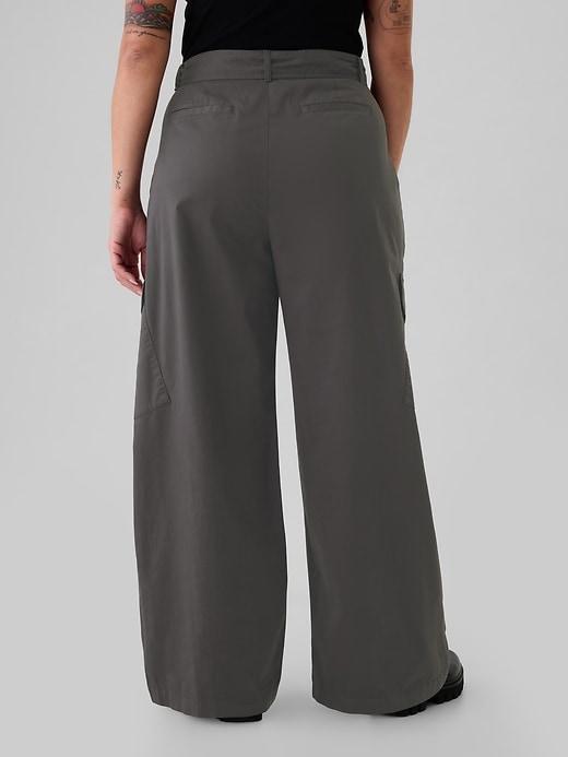 High Rise Baggy Cargo Trousers Product Image