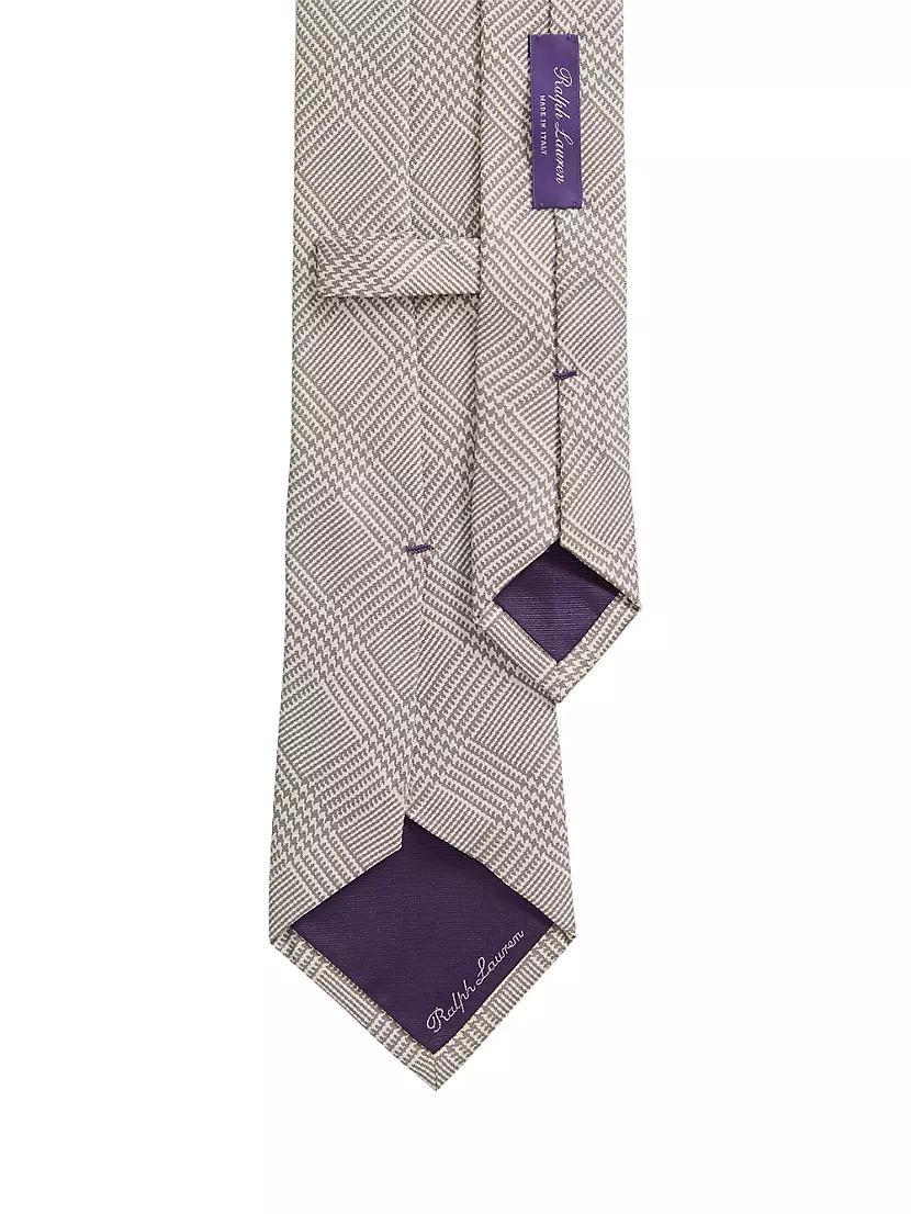 Glen Check Silk Tie Product Image