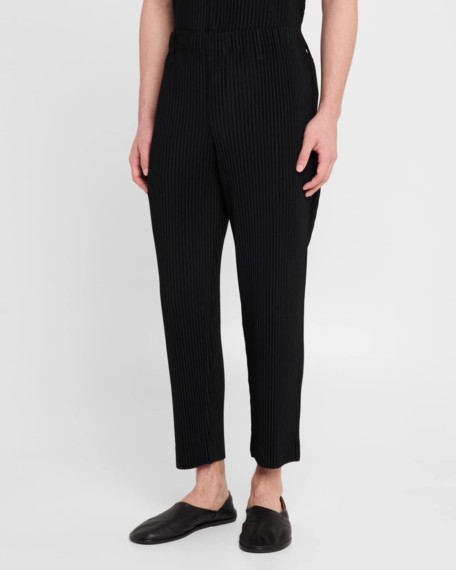 Men's Pleated Flat-Front Pants Product Image