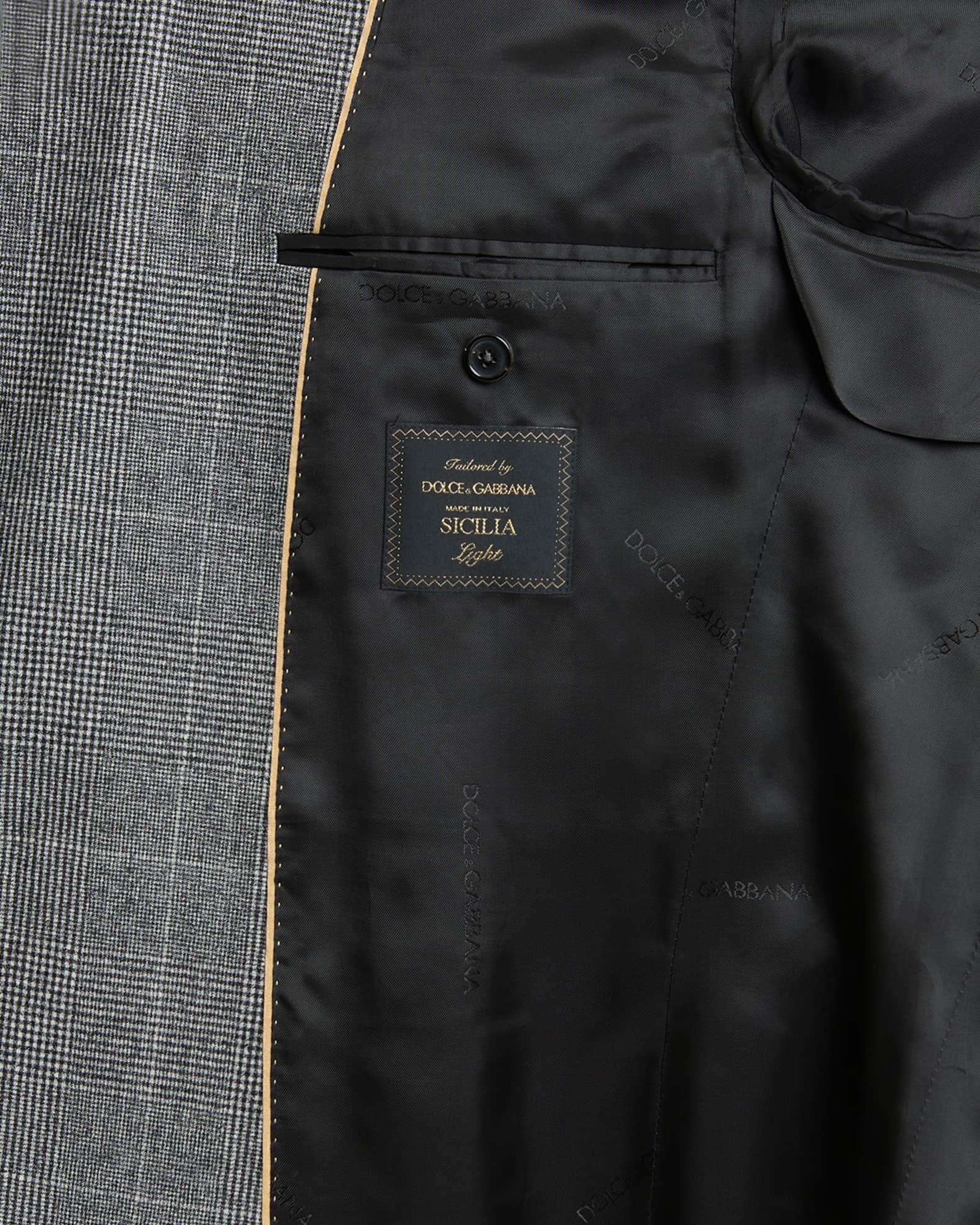 Men's Wool Glen Plaid Three-Piece Suit Product Image