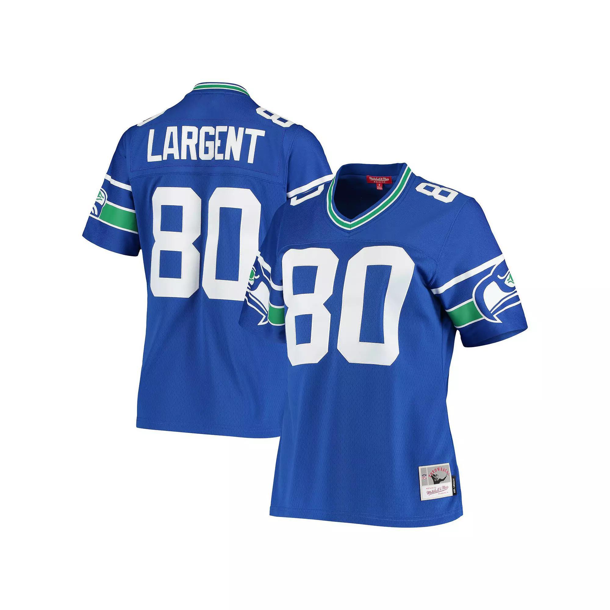 Women's Mitchell & Ness Steve Largent Royal Seattle Seahawks 1985 Legacy Replica Jersey,  Product Image