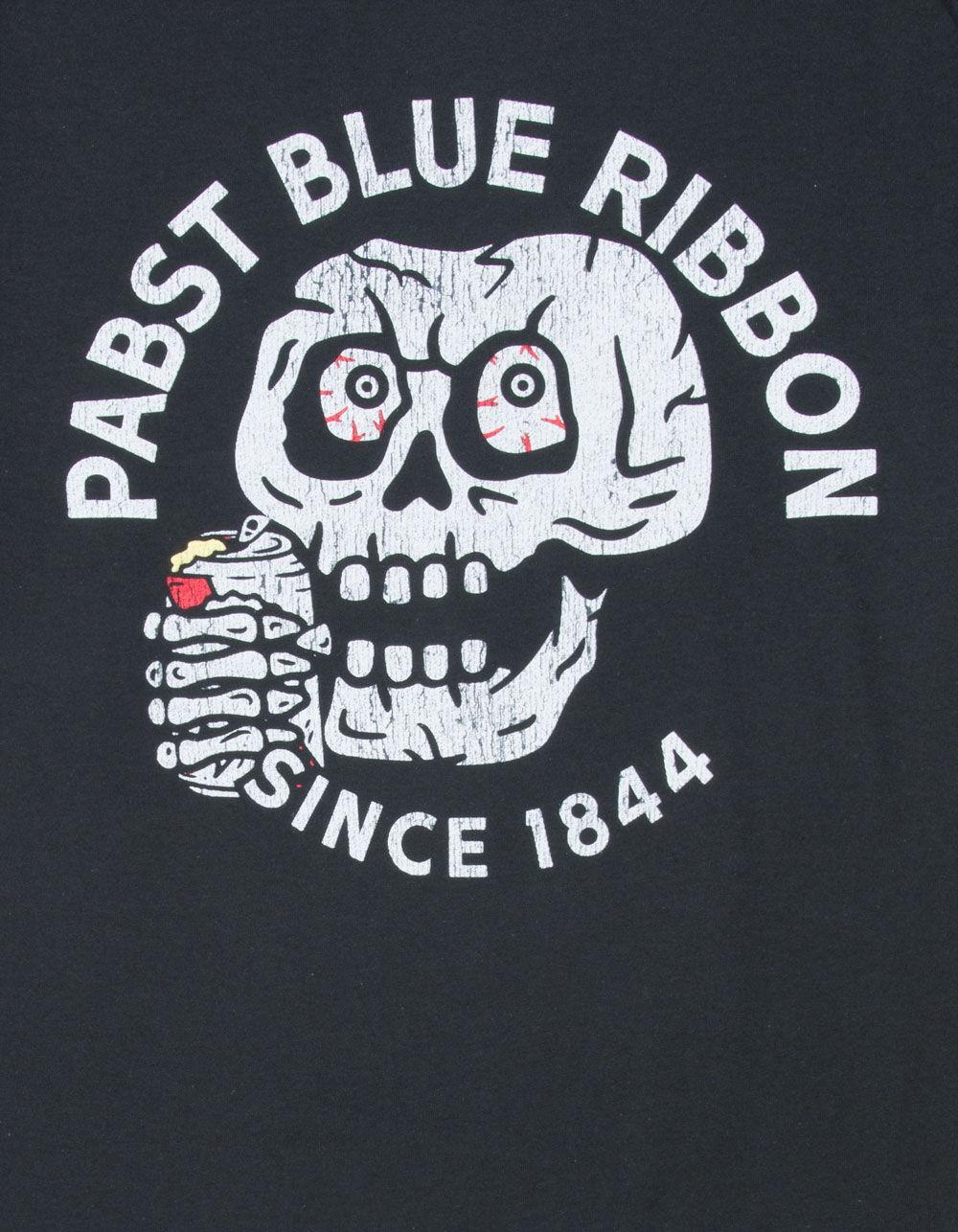 PABST BLUE RIBBON Skeleton Mens Tee - BLACK Product Image