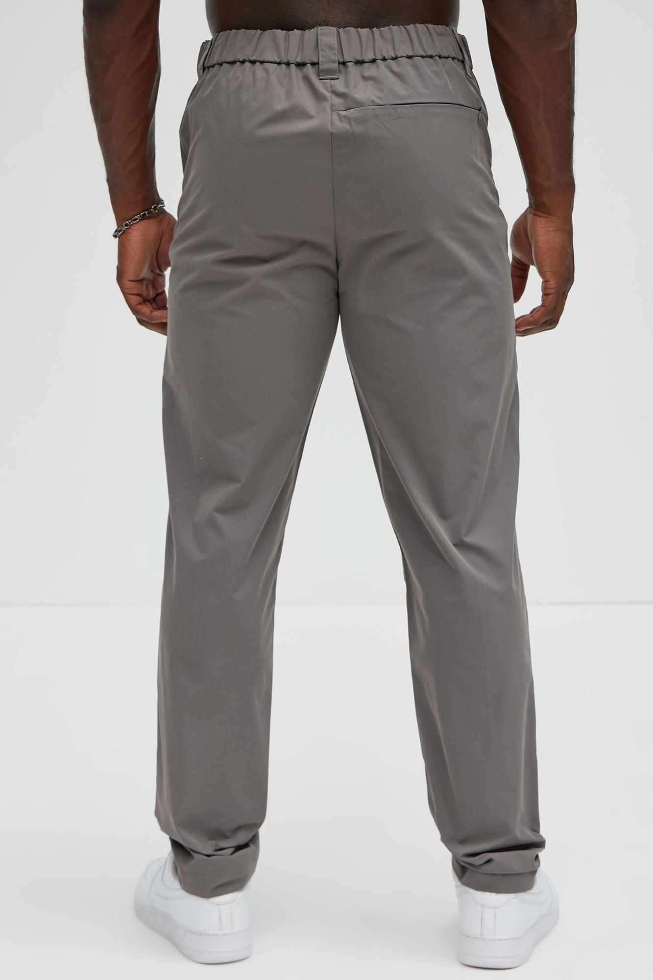 Ansel Hybrid Slim Commuter Pants - Charcoal Product Image