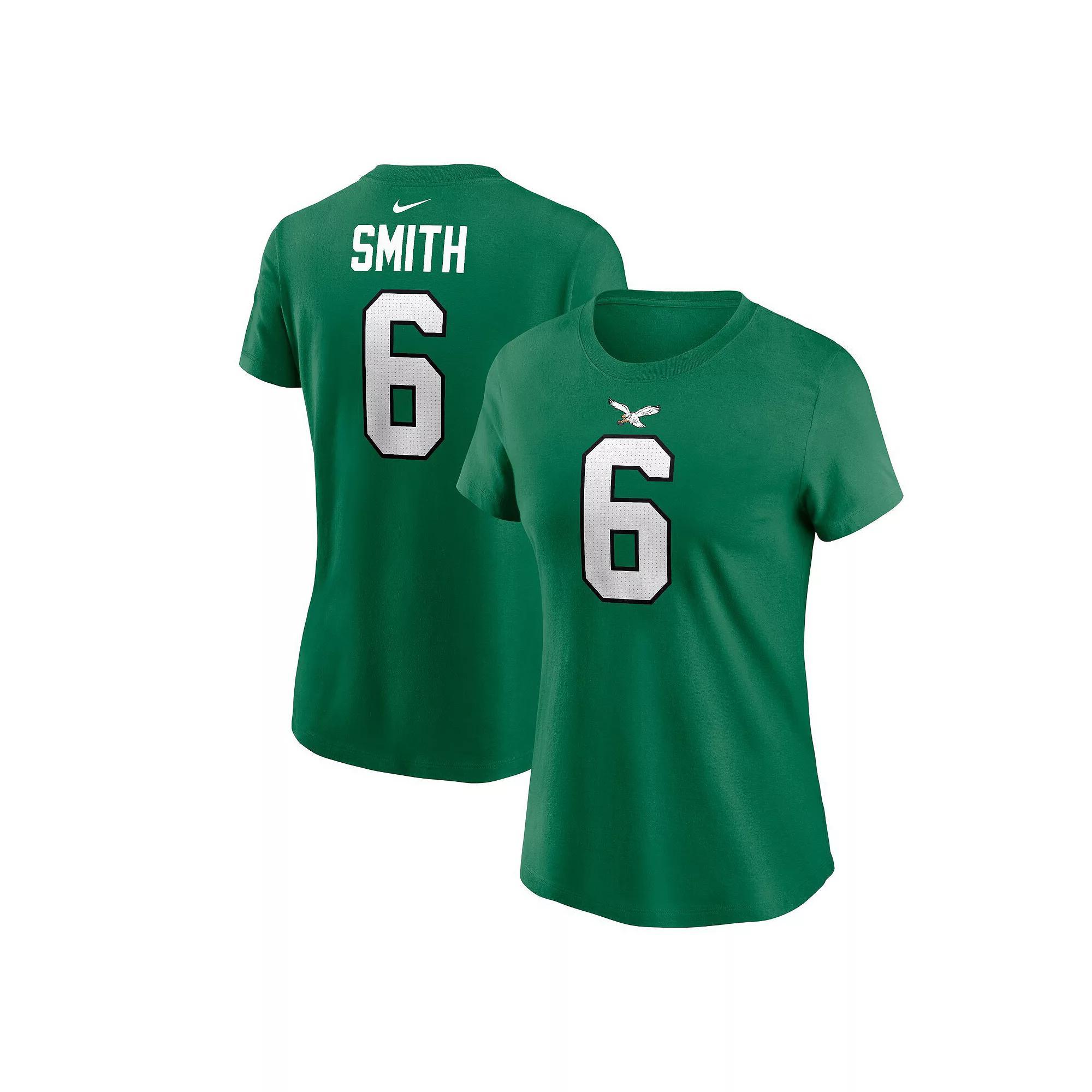 Women's Nike DeVonta Smith Kelly Green Philadelphia Eagles Player Name & Number T-Shirt,  Product Image