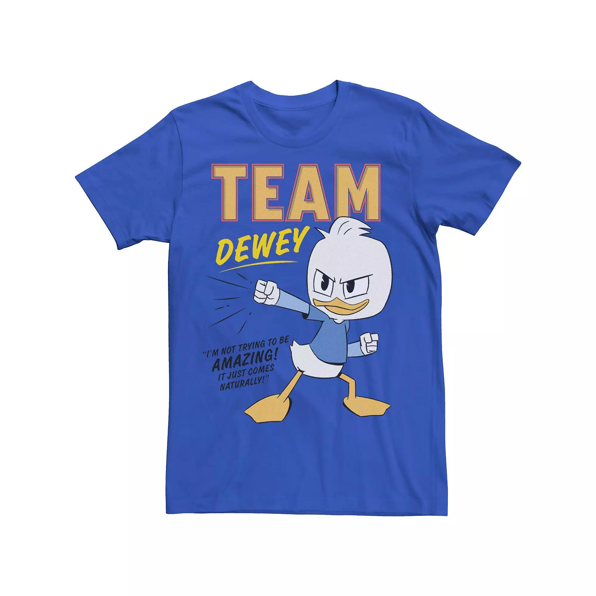 Disney's DuckTales Team Dewey It Just Comes Naturally Men's Tee,  Product Image