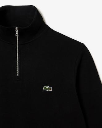Zip-Up High Neck Interlock Sweatshirt Product Image