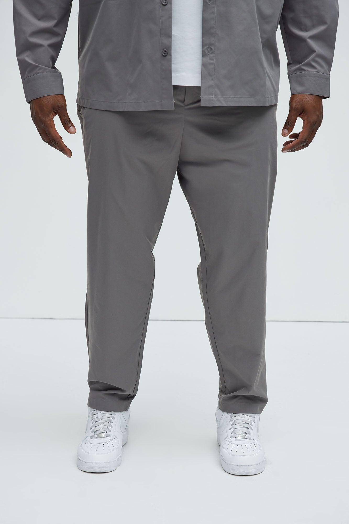 Ansel Hybrid Slim Commuter Pants - Charcoal Product Image