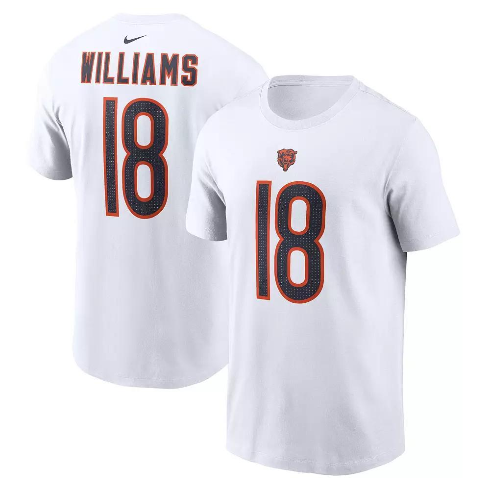Men's Nike Caleb Williams White Chicago Bears Fuse Name & Number T-Shirt,  Product Image