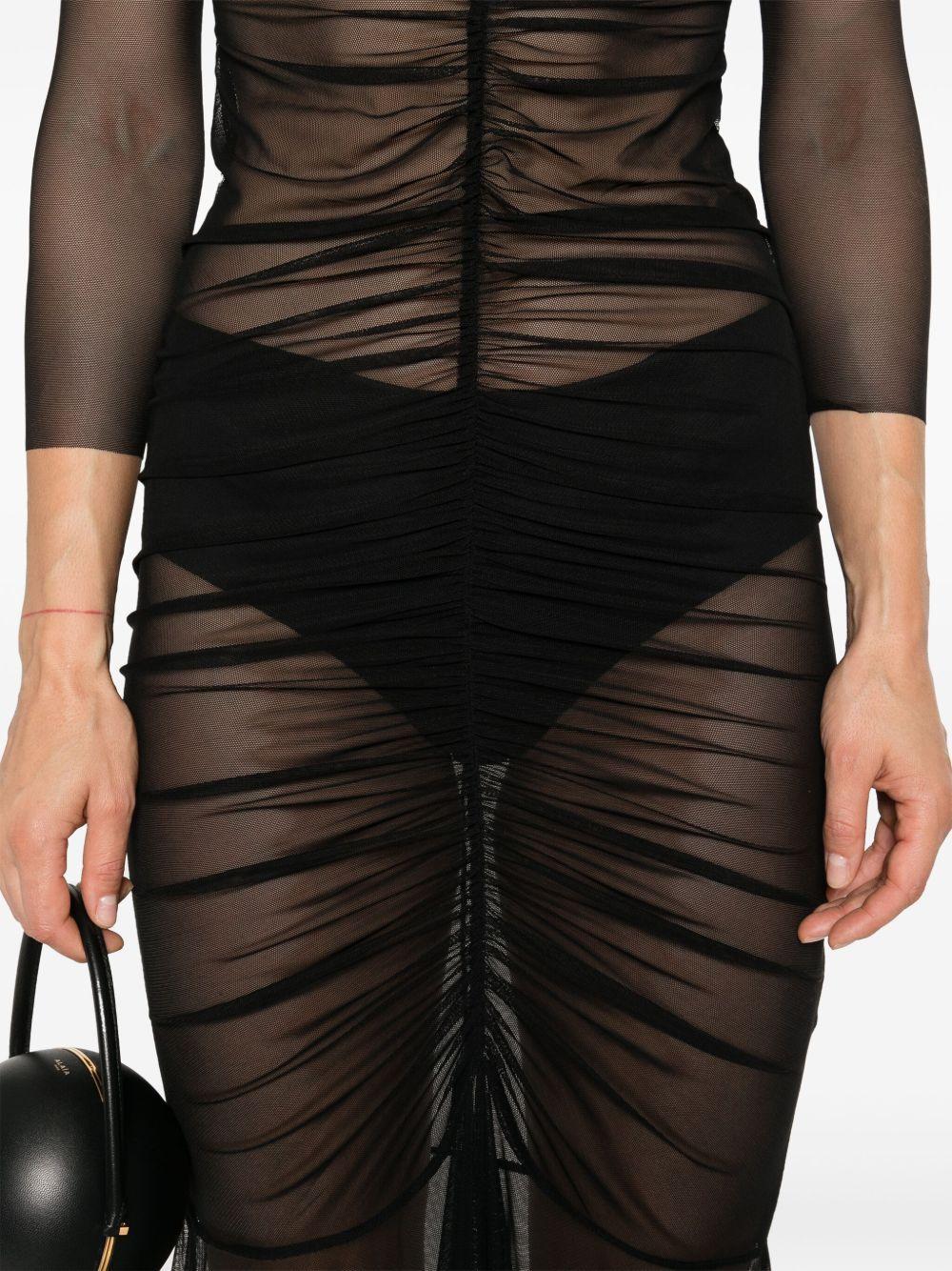 off-shoulder fishtail gown Product Image