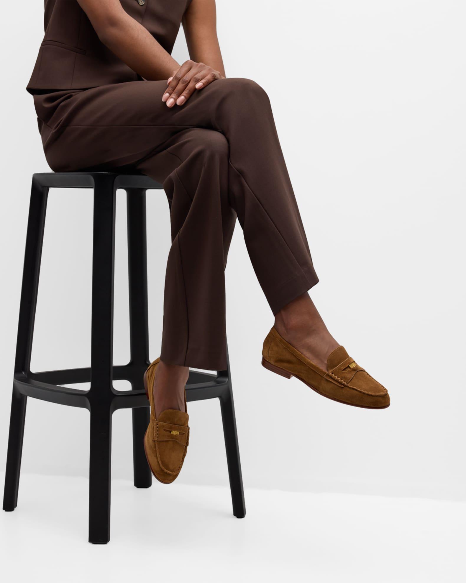 Suede Coin Penny Loafers Product Image