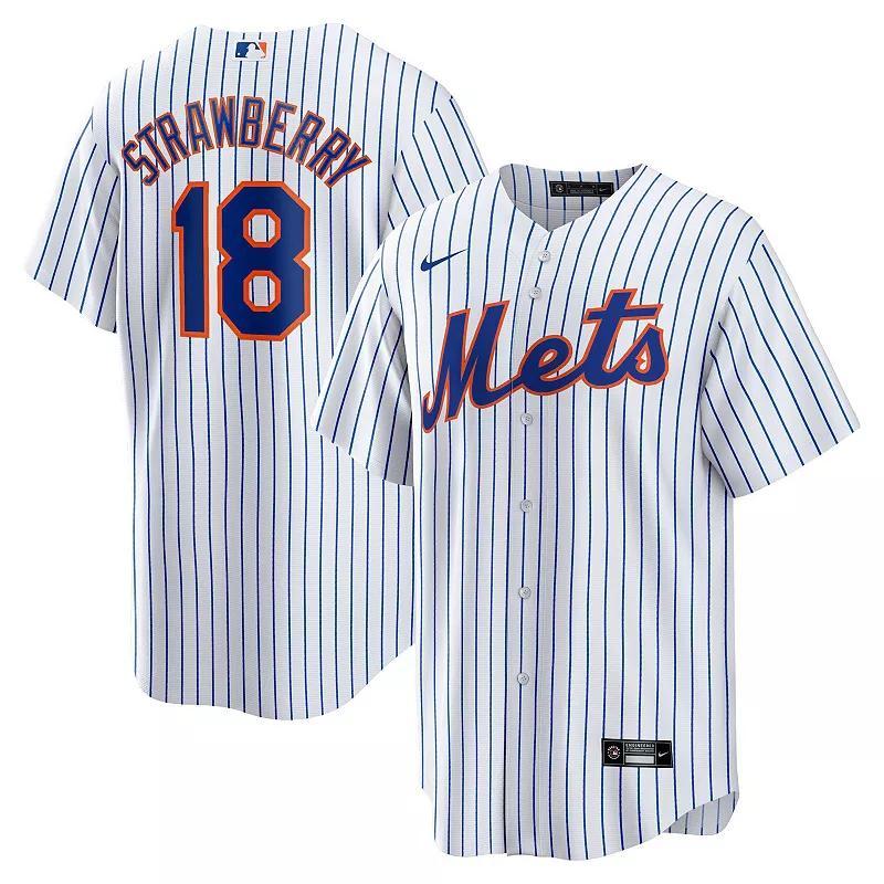 Darryl Strawberry New York Mets Nike Mens MLB Replica Jersey Product Image