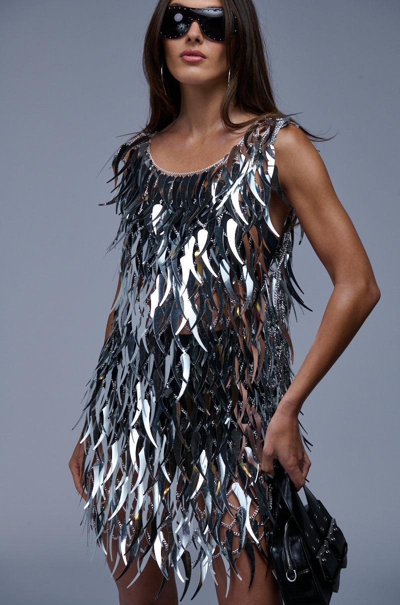 NO ONE LIKE ME SEQUIN MINI DRESS Product Image