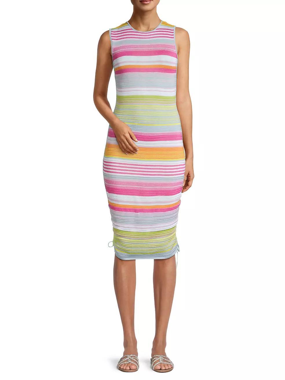 Natalie Stripe Cover-Up Dress Product Image