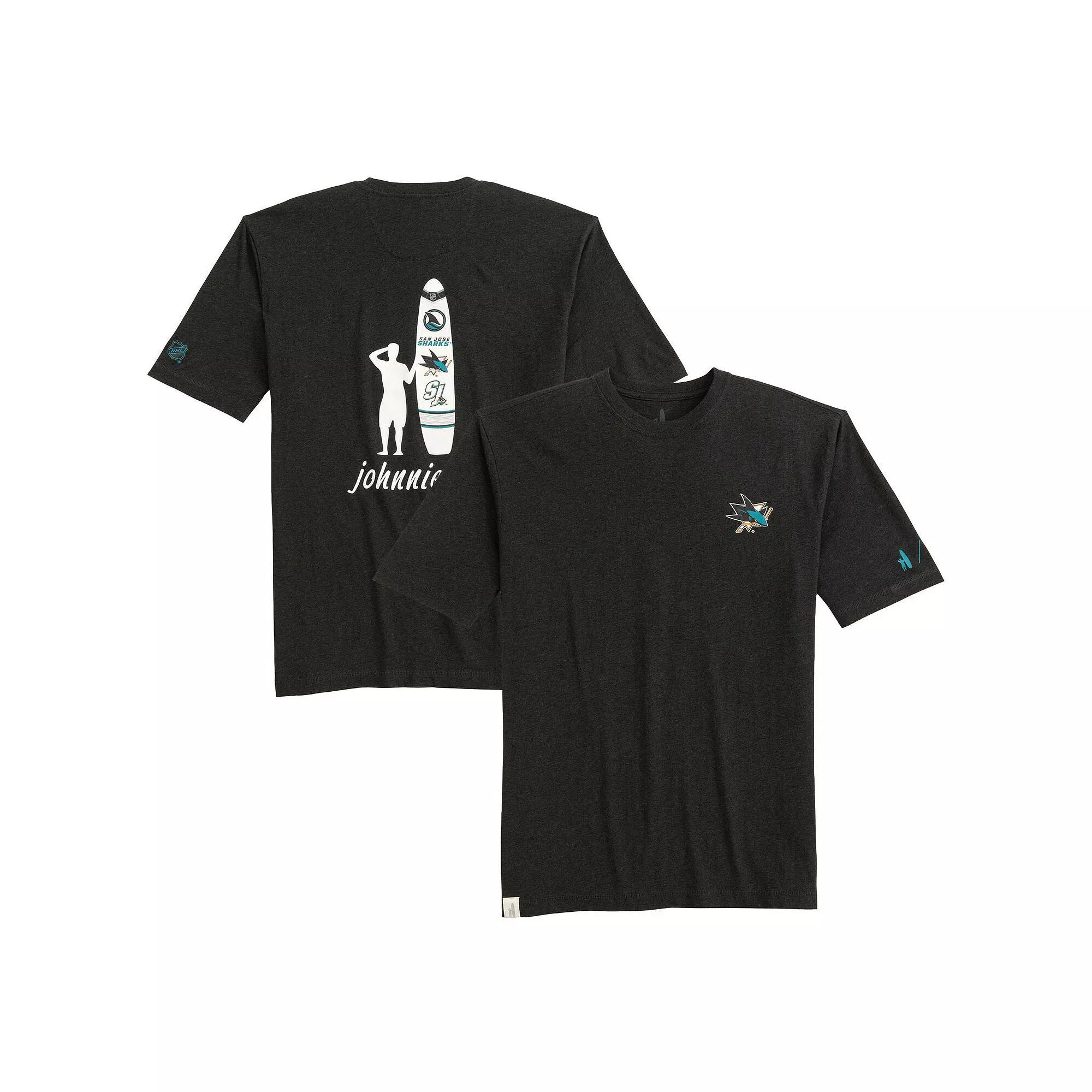 Men's johnnie-O Charcoal San Jose Sharks Heathered Spencer T-Shirt,  Product Image